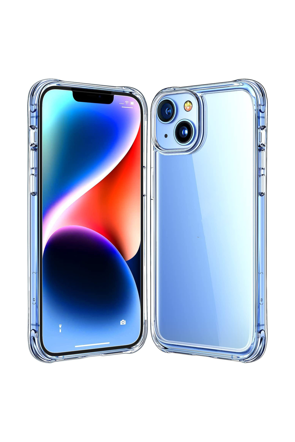 Apple iPhone 14 Plus Kapak Kamera Bölümü Açık Airbag Antishock Köşe Korumalı Şeffaf Silikon Kılıf