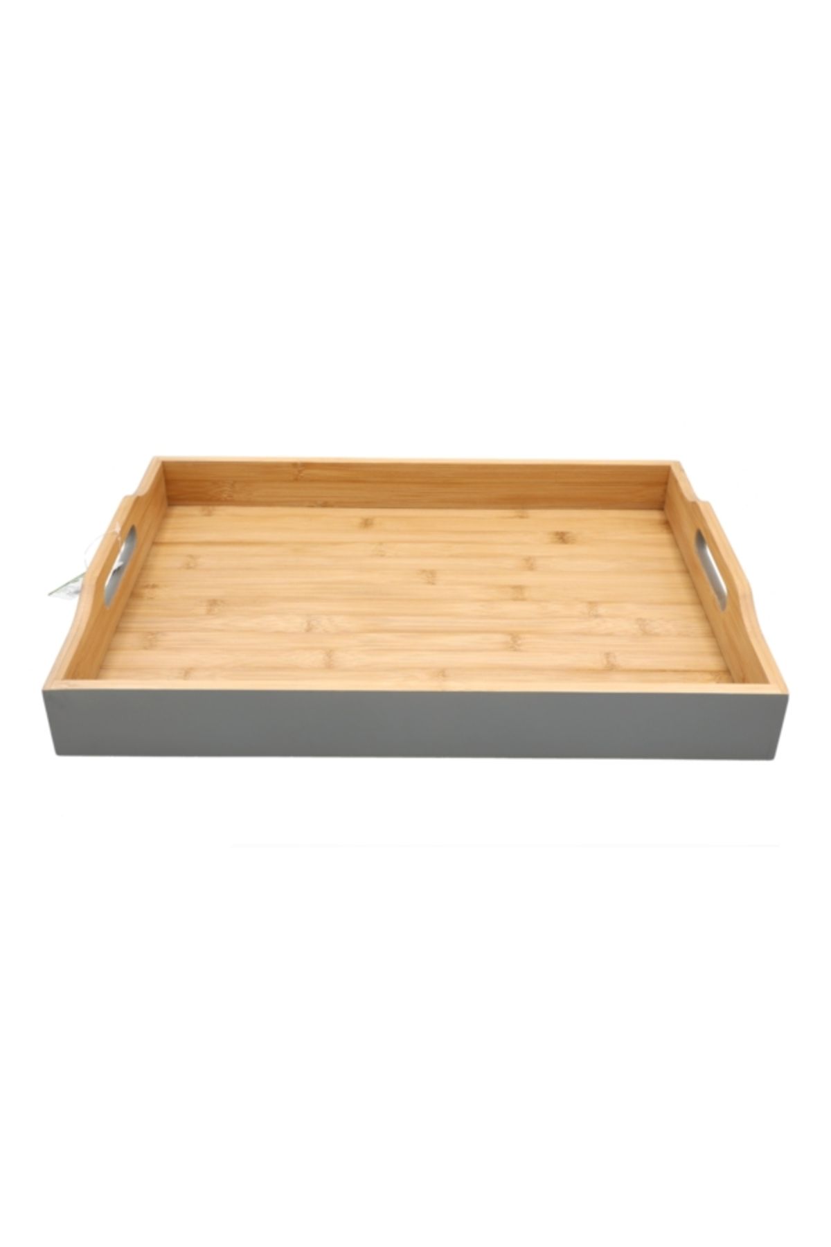 Bien Servi-Rectangular Bamboo Serving Tray with Handle G19-X115G 1