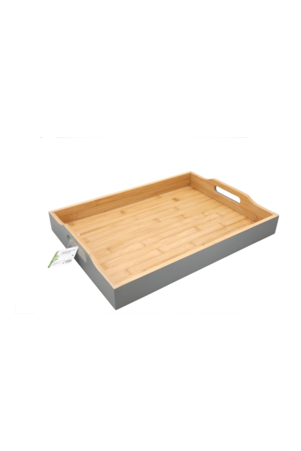 Bien Servi-Rectangular Bamboo Serving Tray with Handle G19-X115G 3
