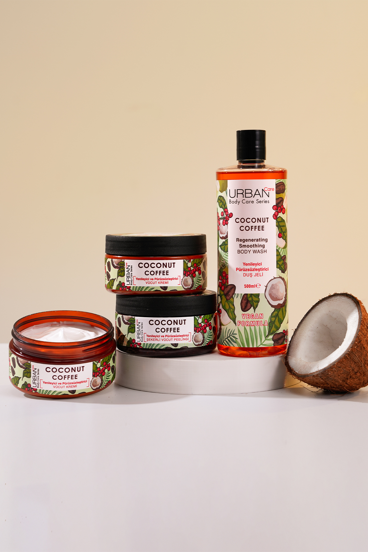 Coconut Coffee Yenileyici & Pürüzsüzleştirici Vücut Kremi 200 Ml-vegan — URBN-KRM1 — تصویر 7 از 7