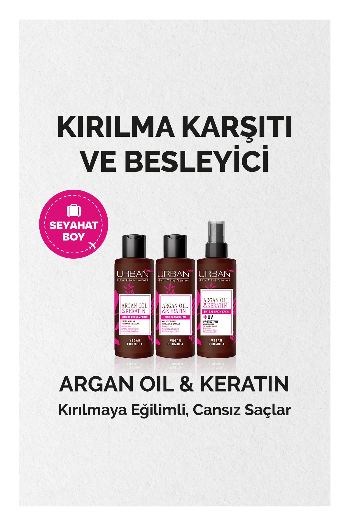 Argan Yağı & Keratin Besleyici ve Kırılma Karşıtı Sıvı Saç Bakım Kremi -vegan-100ml — 8680690710315 — تصویر 4 از 4