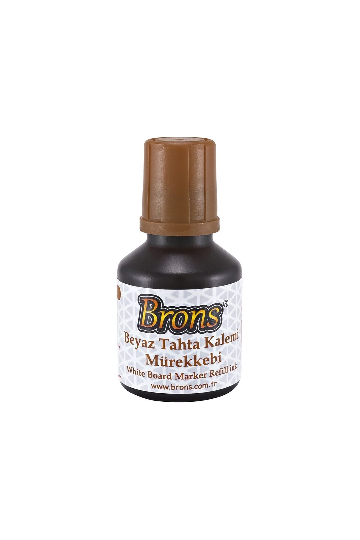 Brons Beyaz Tahta Kalem Mürekkebi 30 ml - Kahverengi