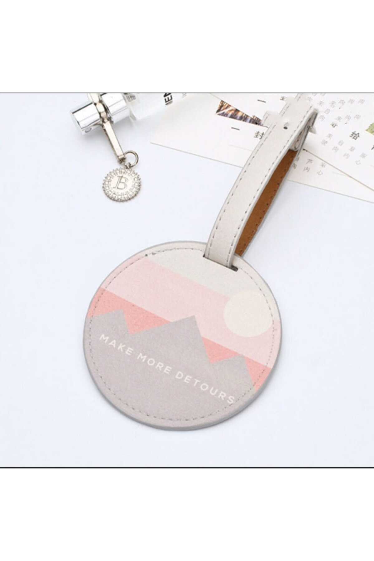 April Gift Bavul Etiketi Çanta Etiketi Bagaj Etiketi Çanta Deri İsimlik Adreslik Çanta Valiz Aksesuarı