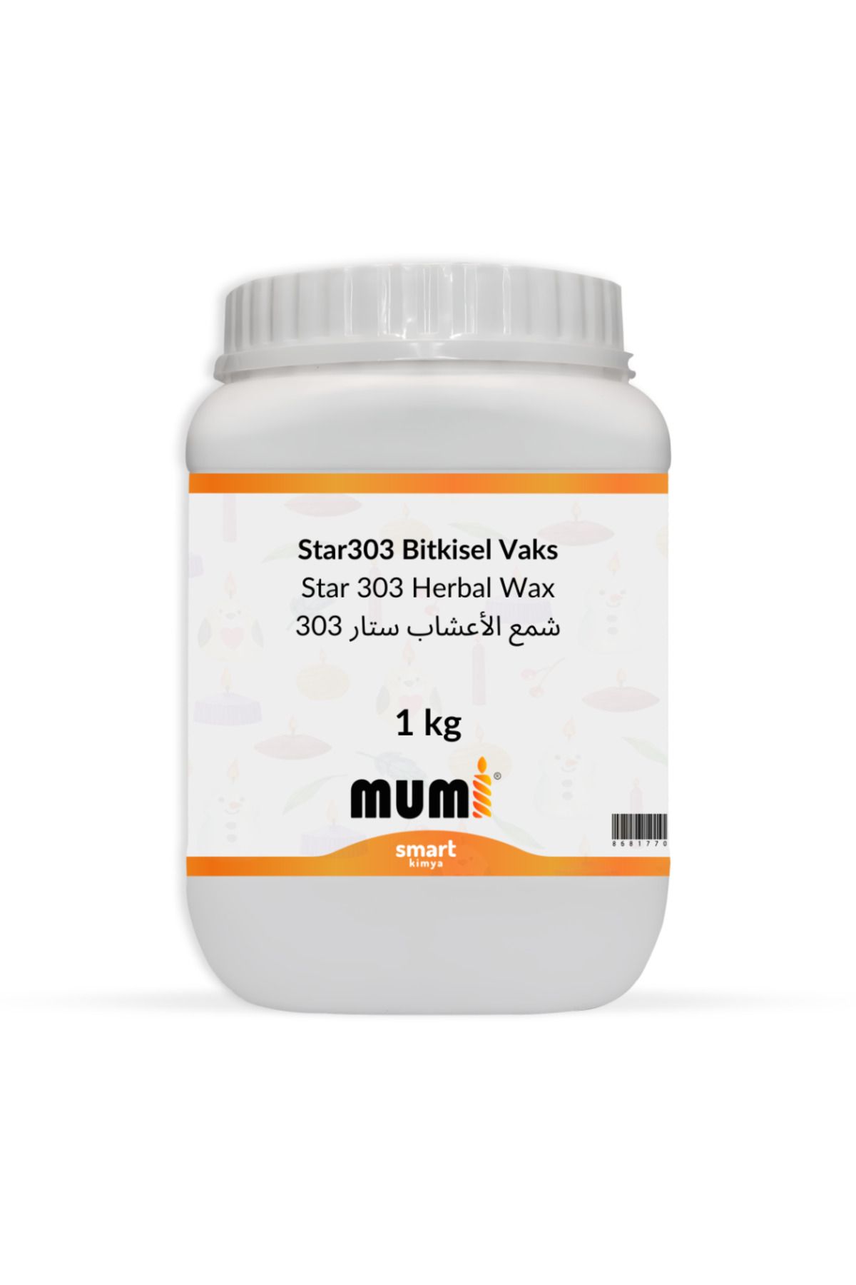 Mumi Star303 Bitkisel Vaks (Bitkisel Wax Bitkisel Parafin Muadili) 1 kg