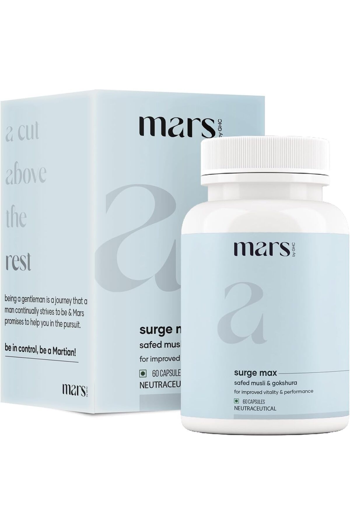 GHC-Mars Surge Max Ashwagandha and Shilajit 60 Capsules 1