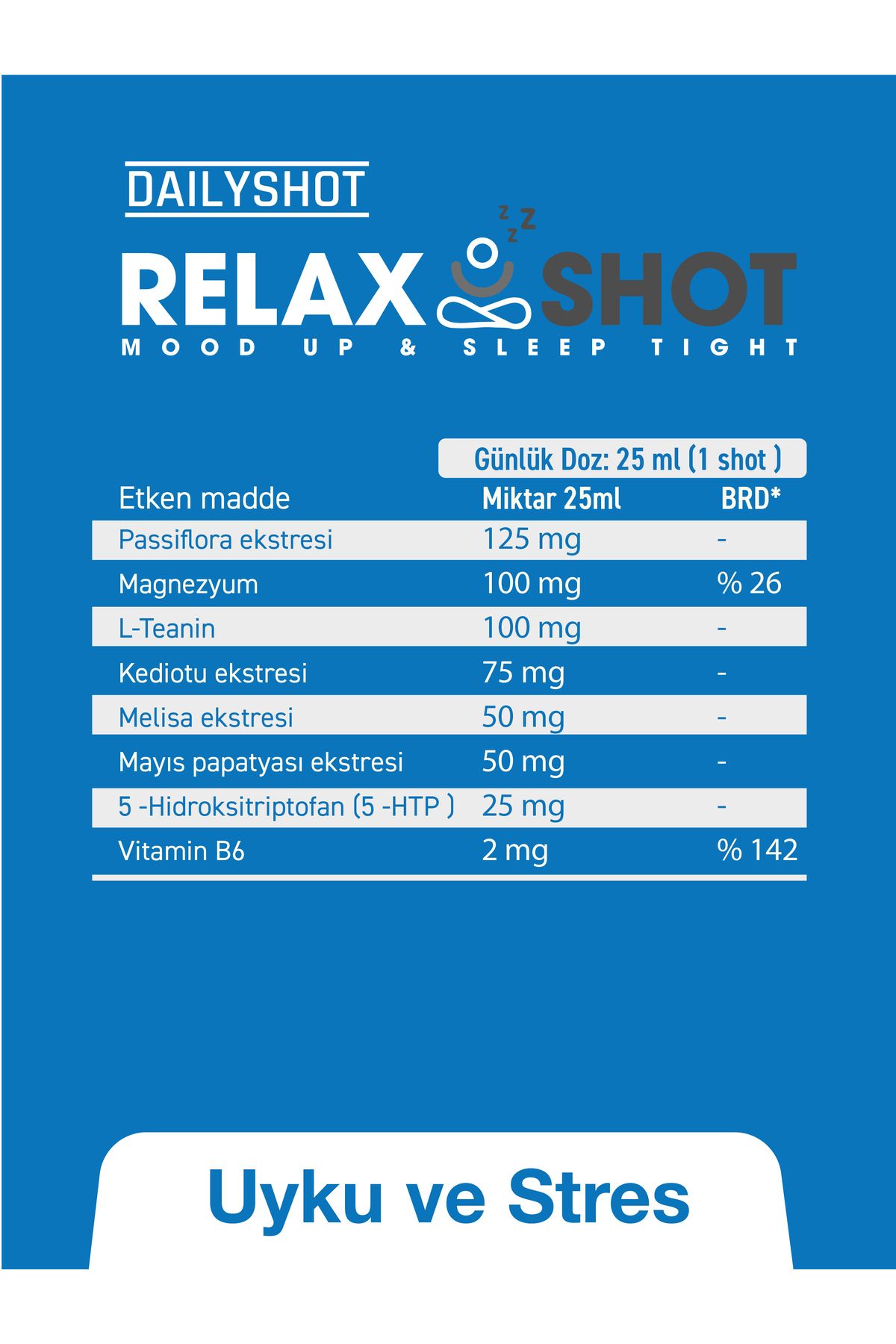 HANGOVERSHOT-Relaxshot Stress Free and Deep Sleep, Relax Shot Herbal Sleep Regulator 7
