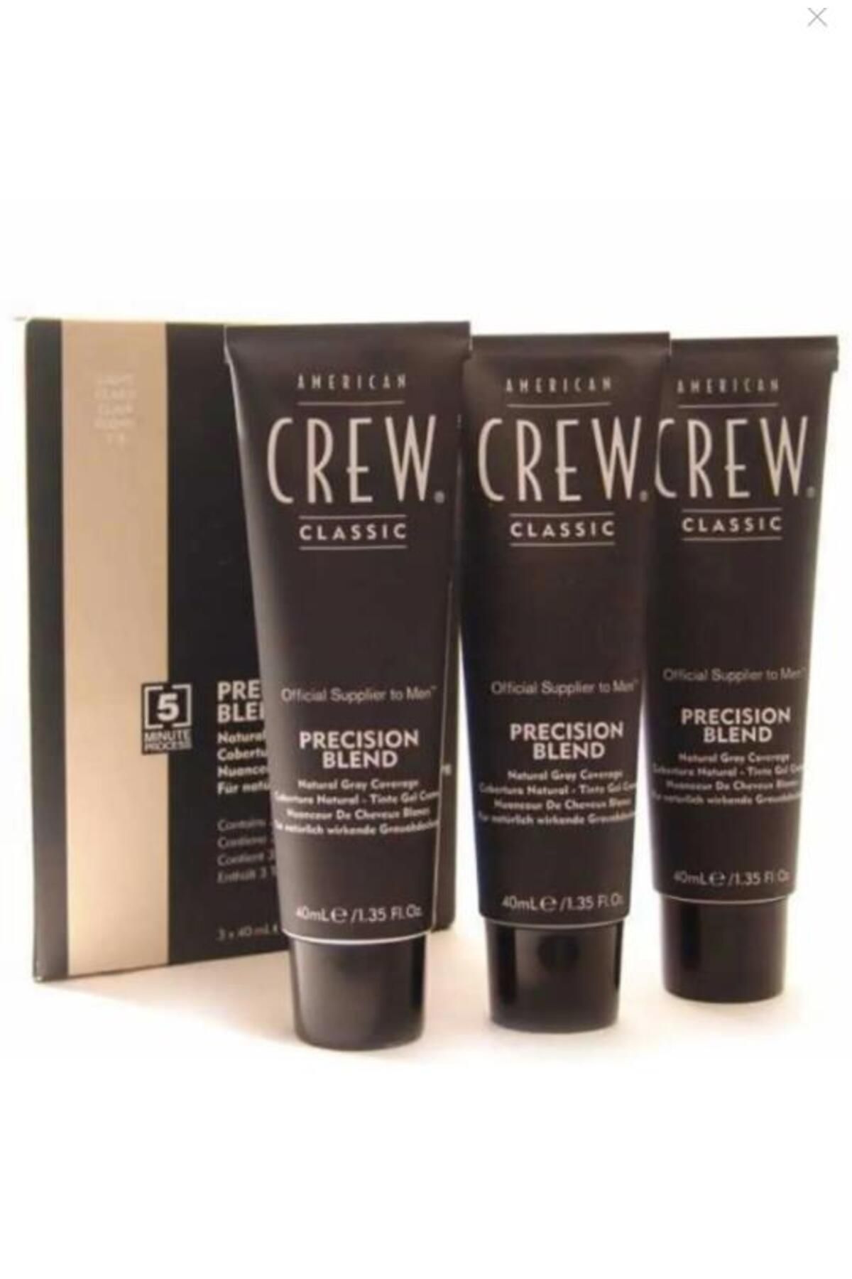 رنگ مو سفید مردانه مخلوط دقیق ورق کانسیلر طبیعی برای 3x40ml خاکستر متوسط American Crew