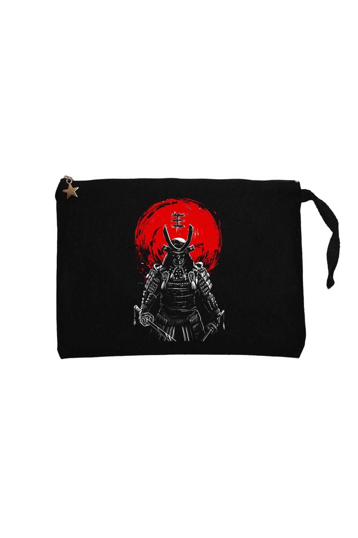 Z zepplin Samurai Red Warrior Siyah Clutch Astarlı Cüzdan / El Çantası