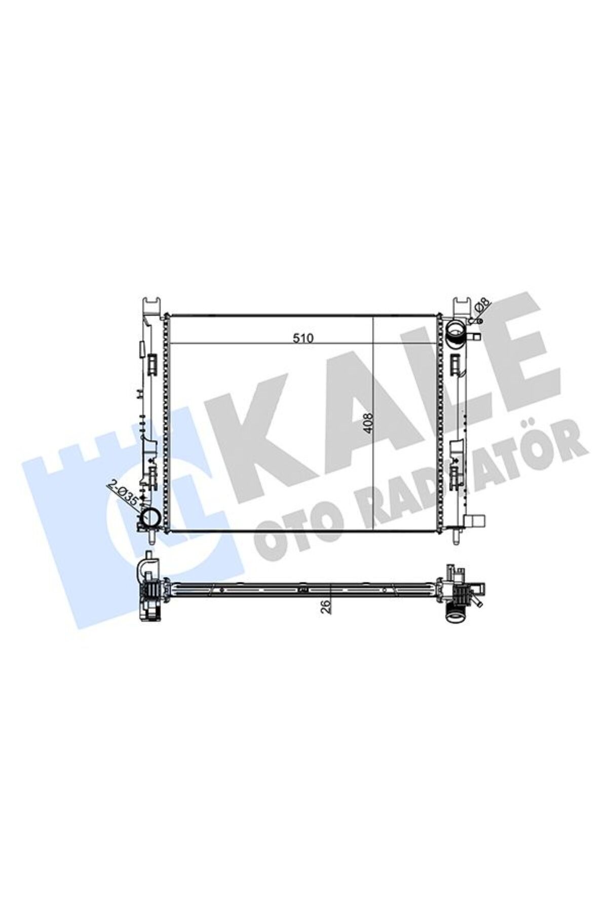 KALE OTO RADYATÖR MOTOR SU RADYATÖRÜ