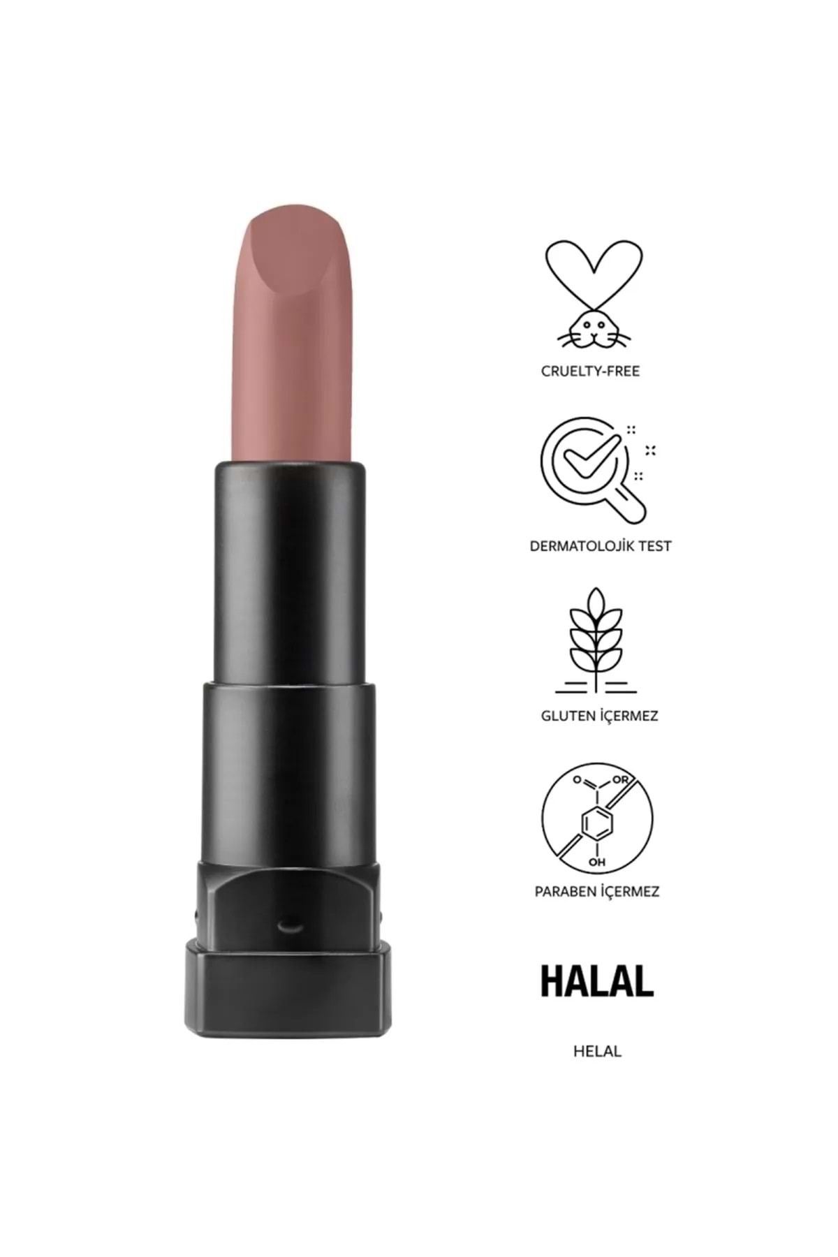 Pastel Nude Matte Lipstick - Nude Mat Ruj 590 Deep Nude-1