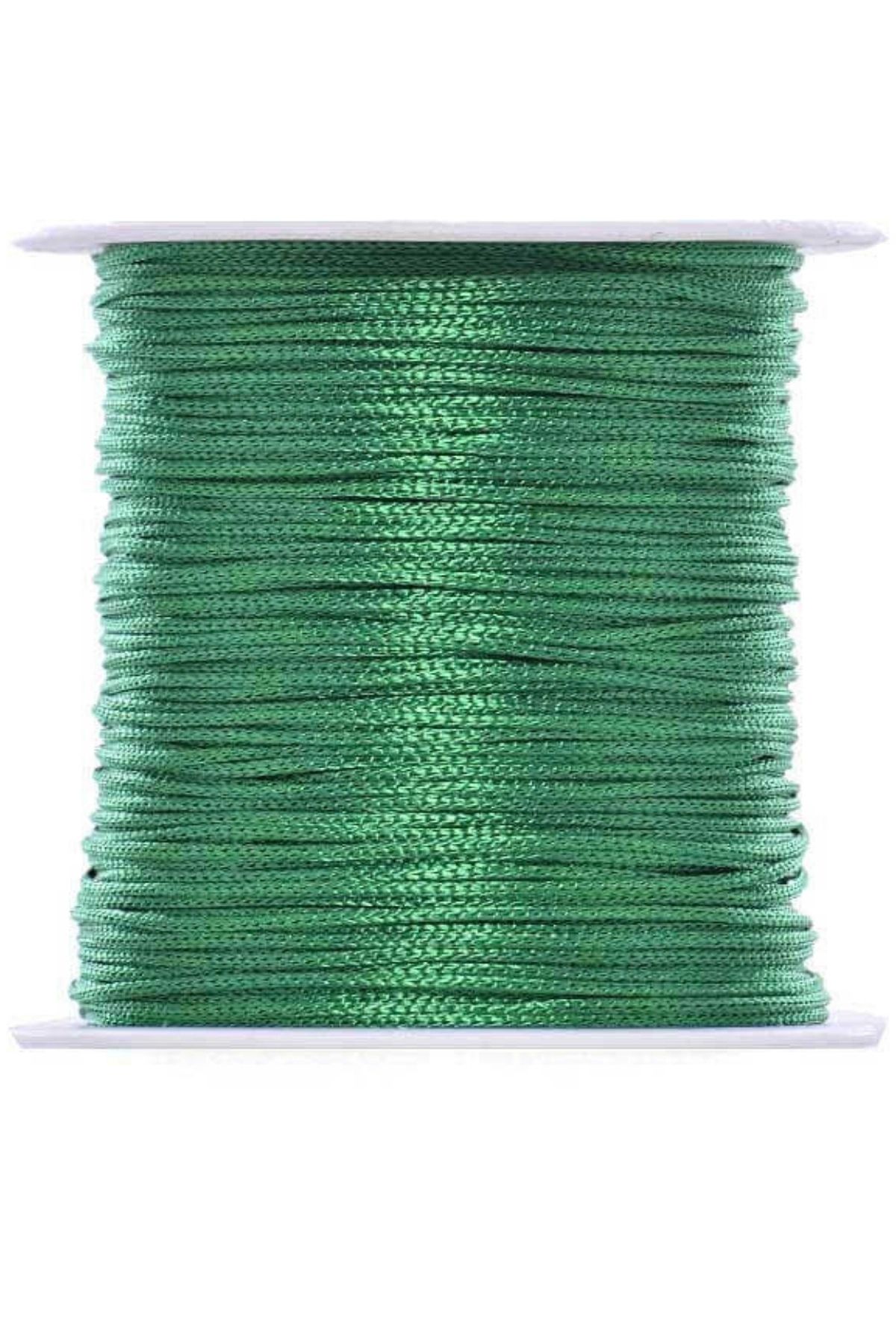P Parla Paraşüt İpi, Bileklik-Kolye örgü ipi 1 mm 50 metre Yeşil