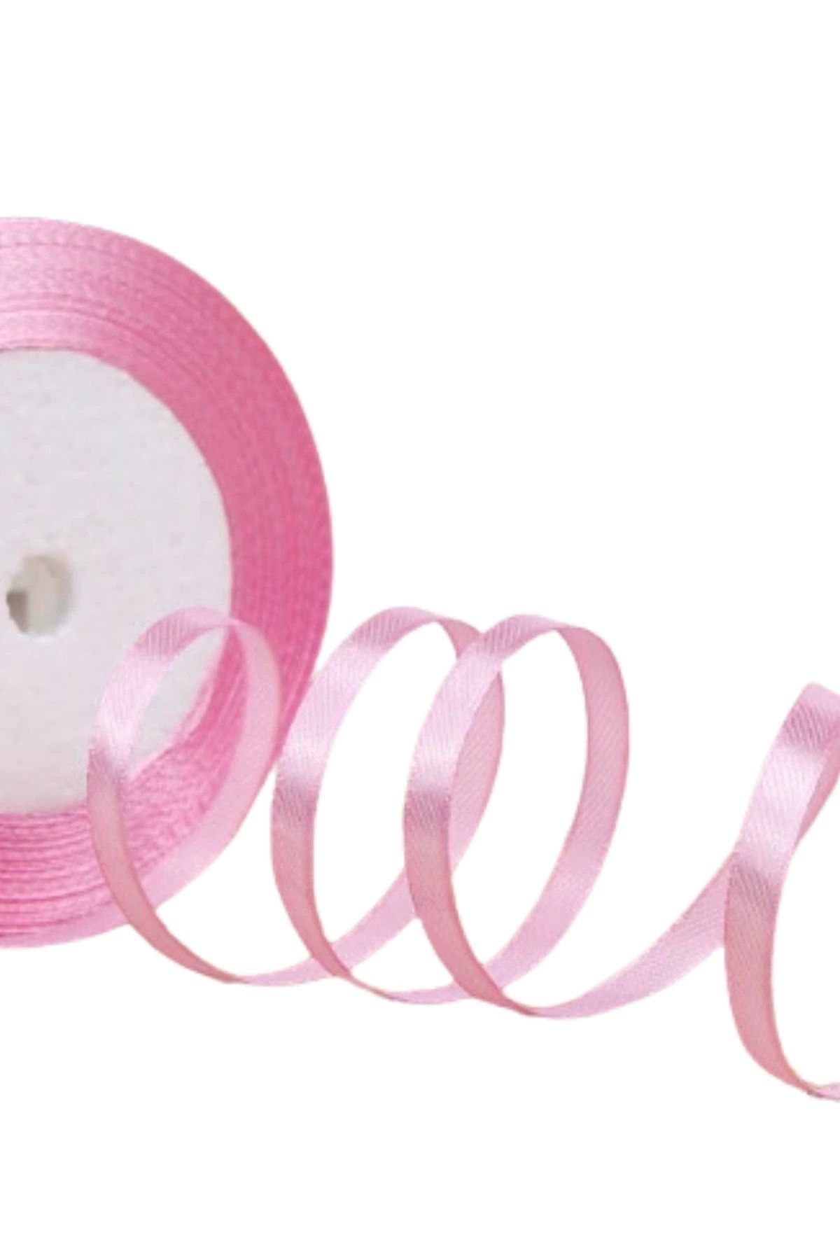 P Parla Saten Kurdele 3 mm Pembe 70 Metre