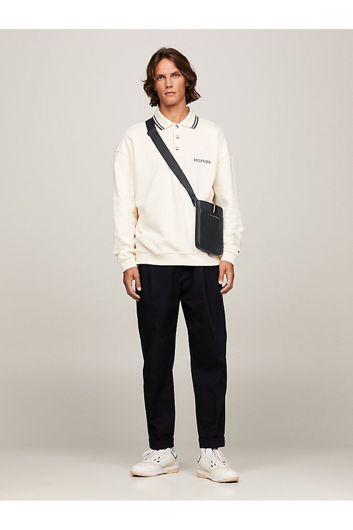 چمدان و ساک مشکی مردانه سیاه کیسه متقاطع شرکت TH اورجینال Tommy Hilfiger