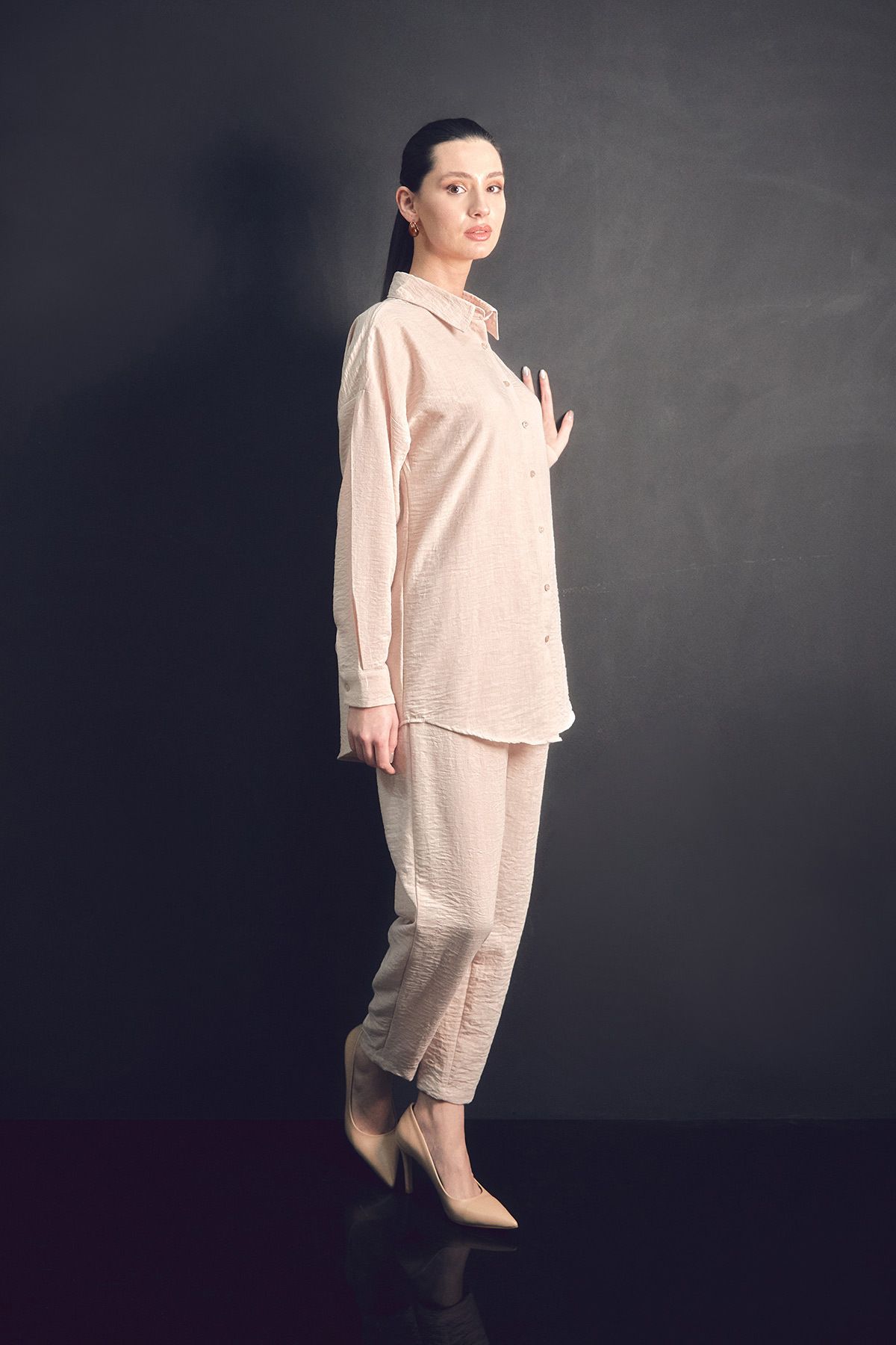 Fulla Moda-Fullamodest Basic Double Linen Set 3