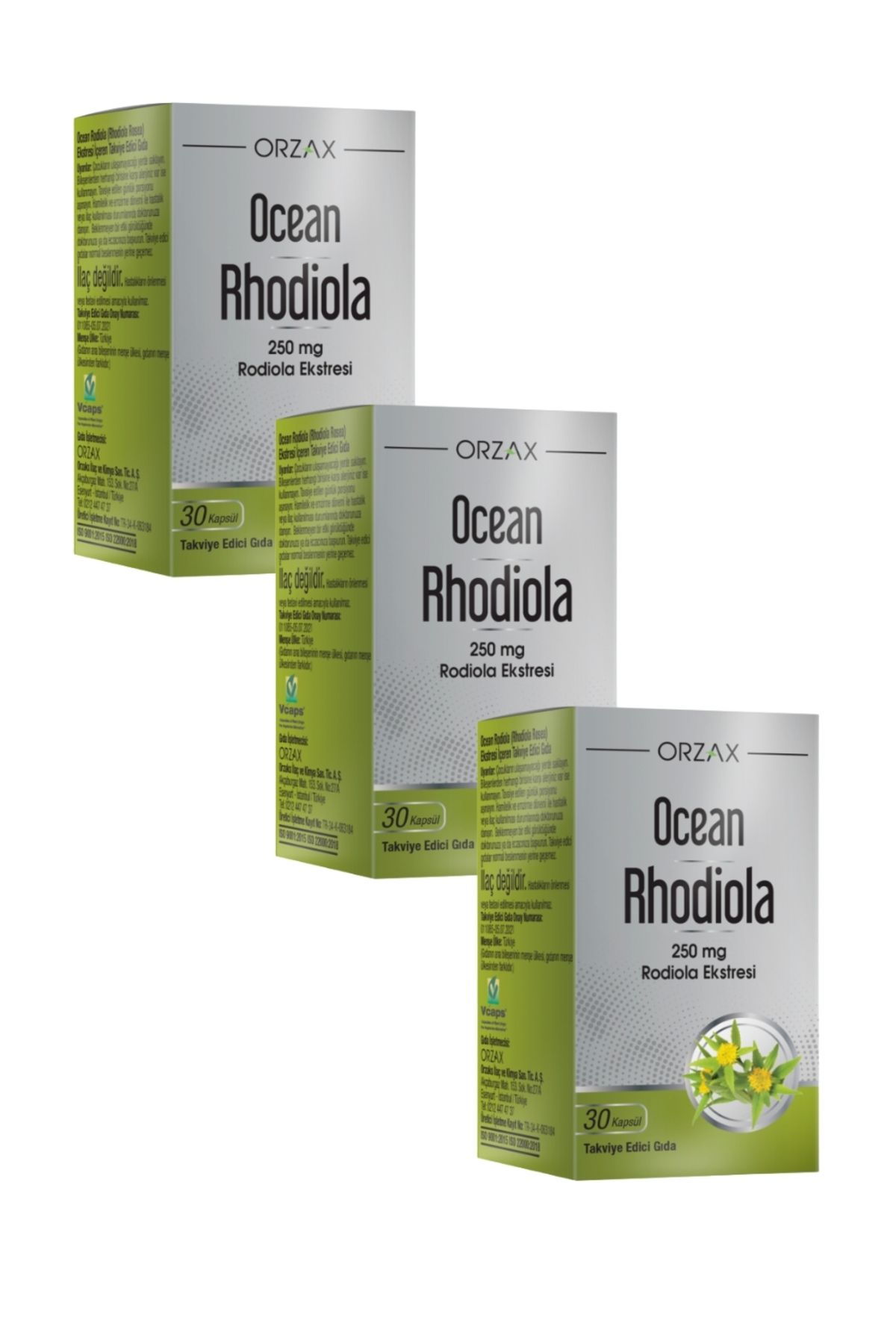 Ocean Rhodiola 250 Mg 30 Kapsül x 3 Adet