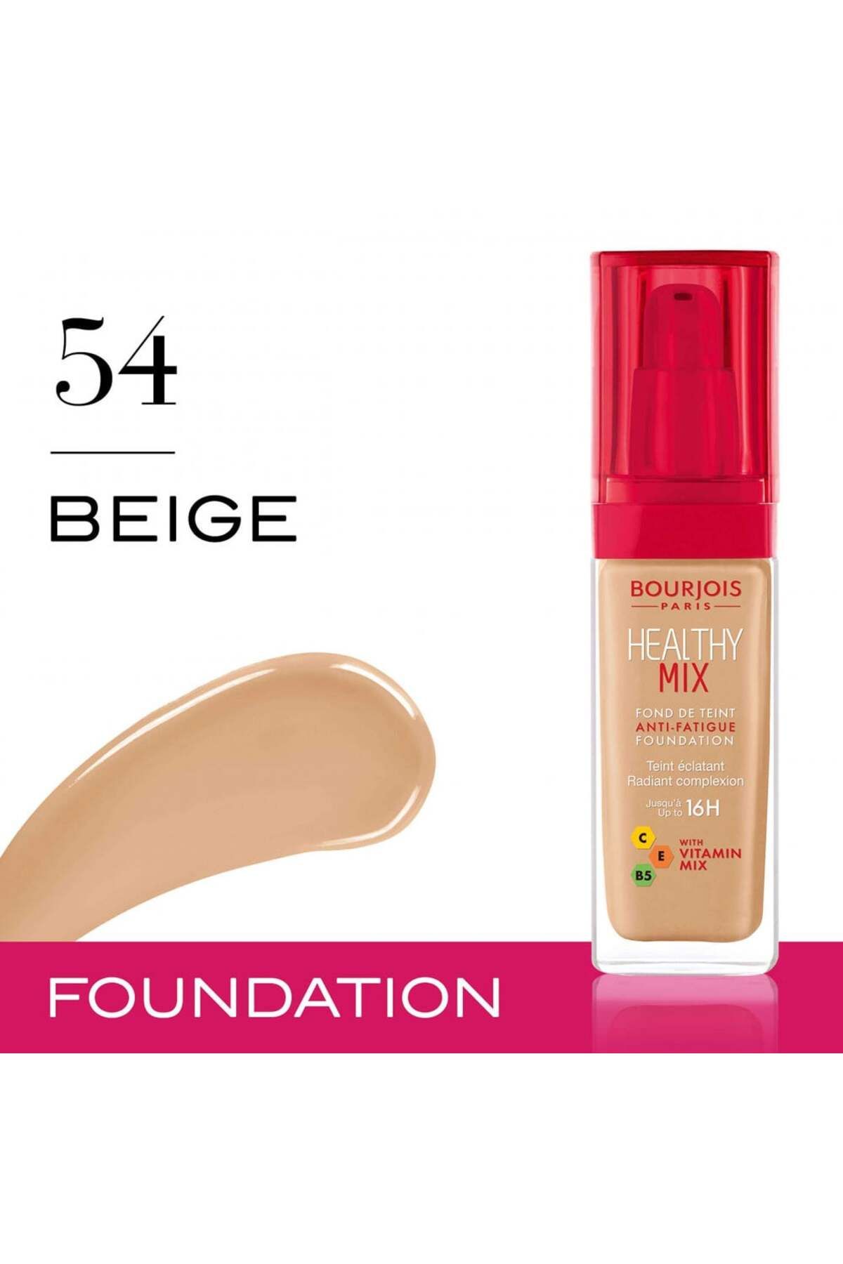 Bourjois-Healthy Mix Foundation 54 Beige-30ml 2