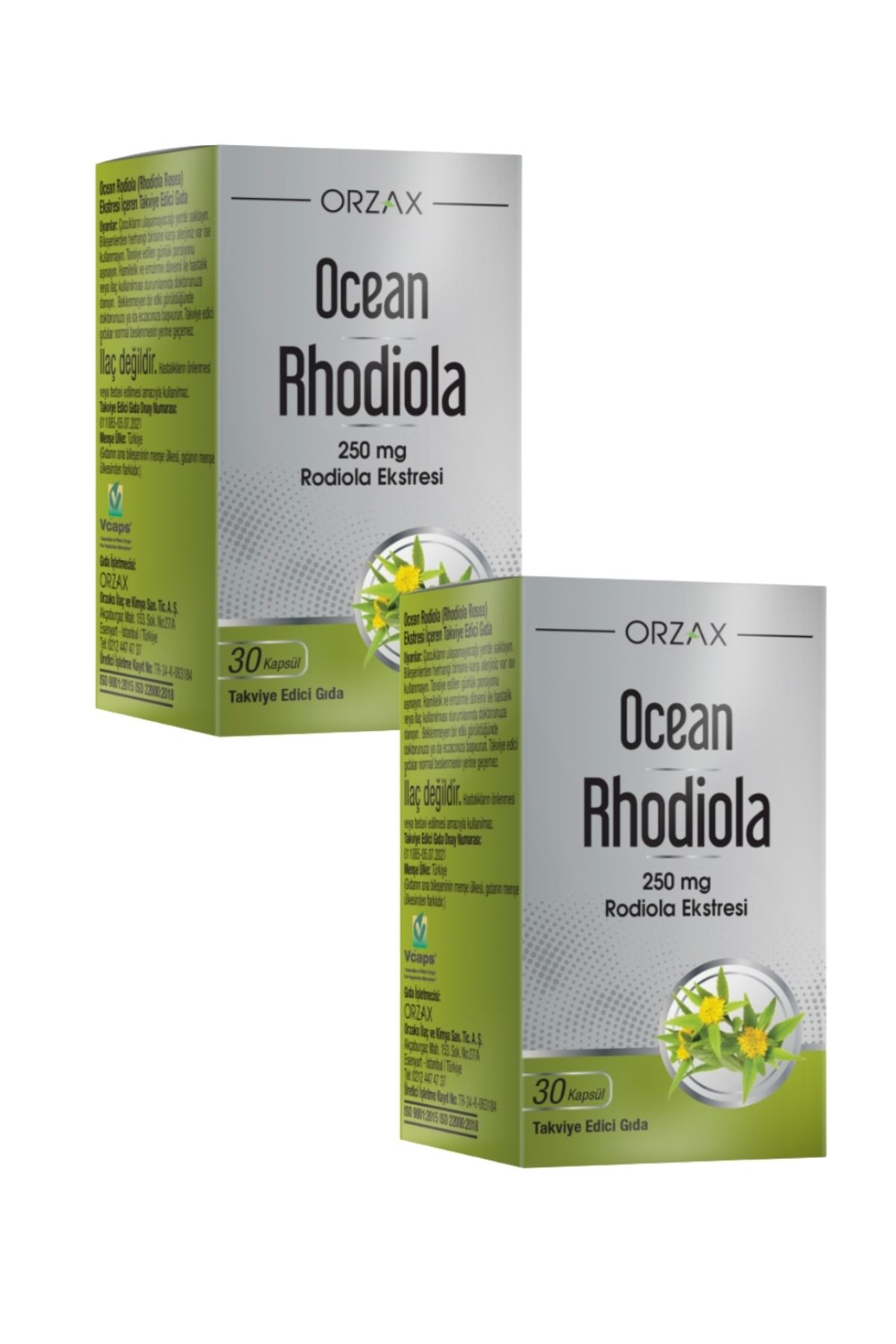 Ocean Rhodiola 250 Mg 30 Kapsül x 2 Adet