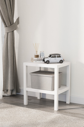 Heredot 2 Katlı Plastik Beyaz Banyo Mutfak Rafı Mıt1054