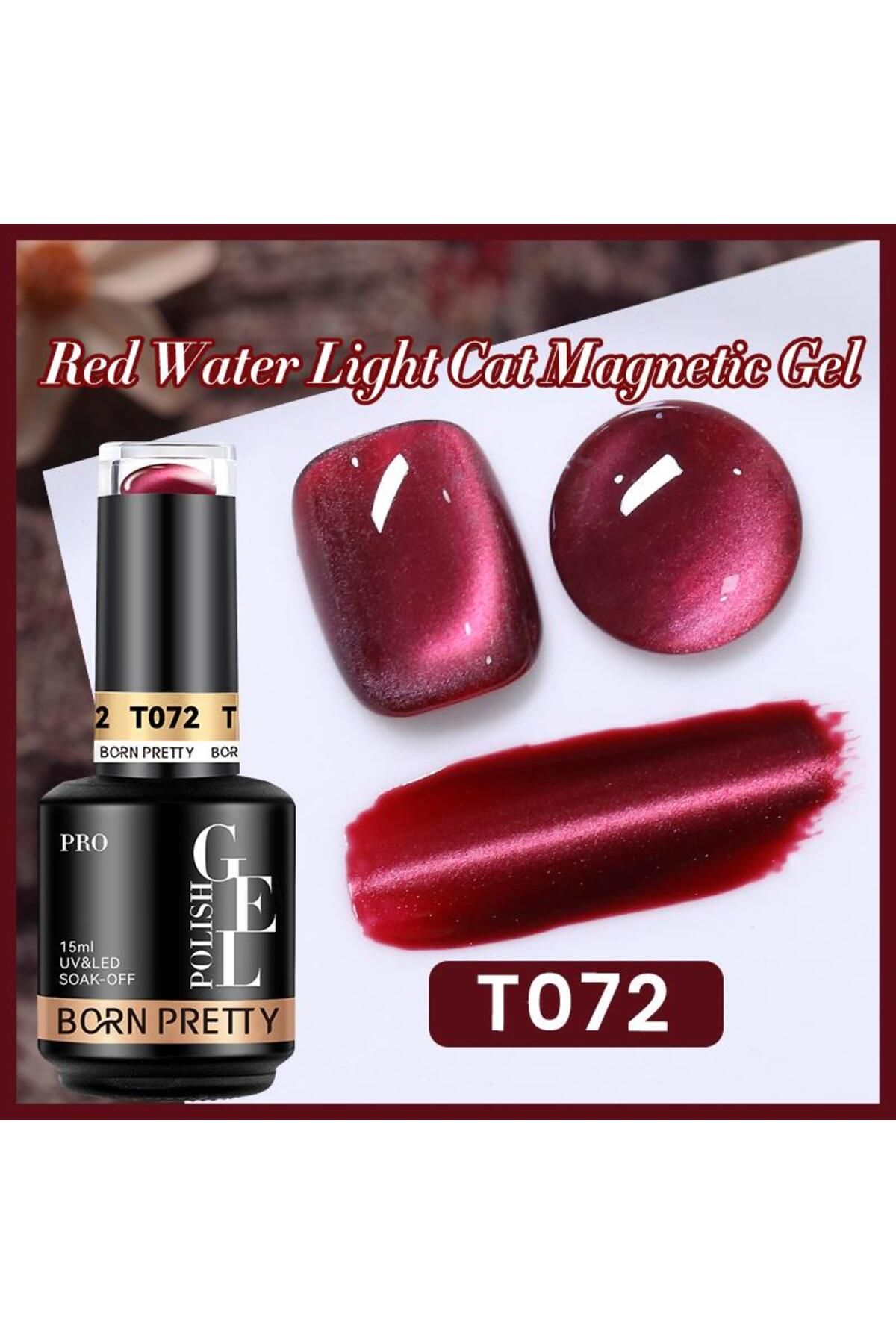 Born Pretty 15ml Hema Free Red Cat Magnetic Kalıcı Oje T72