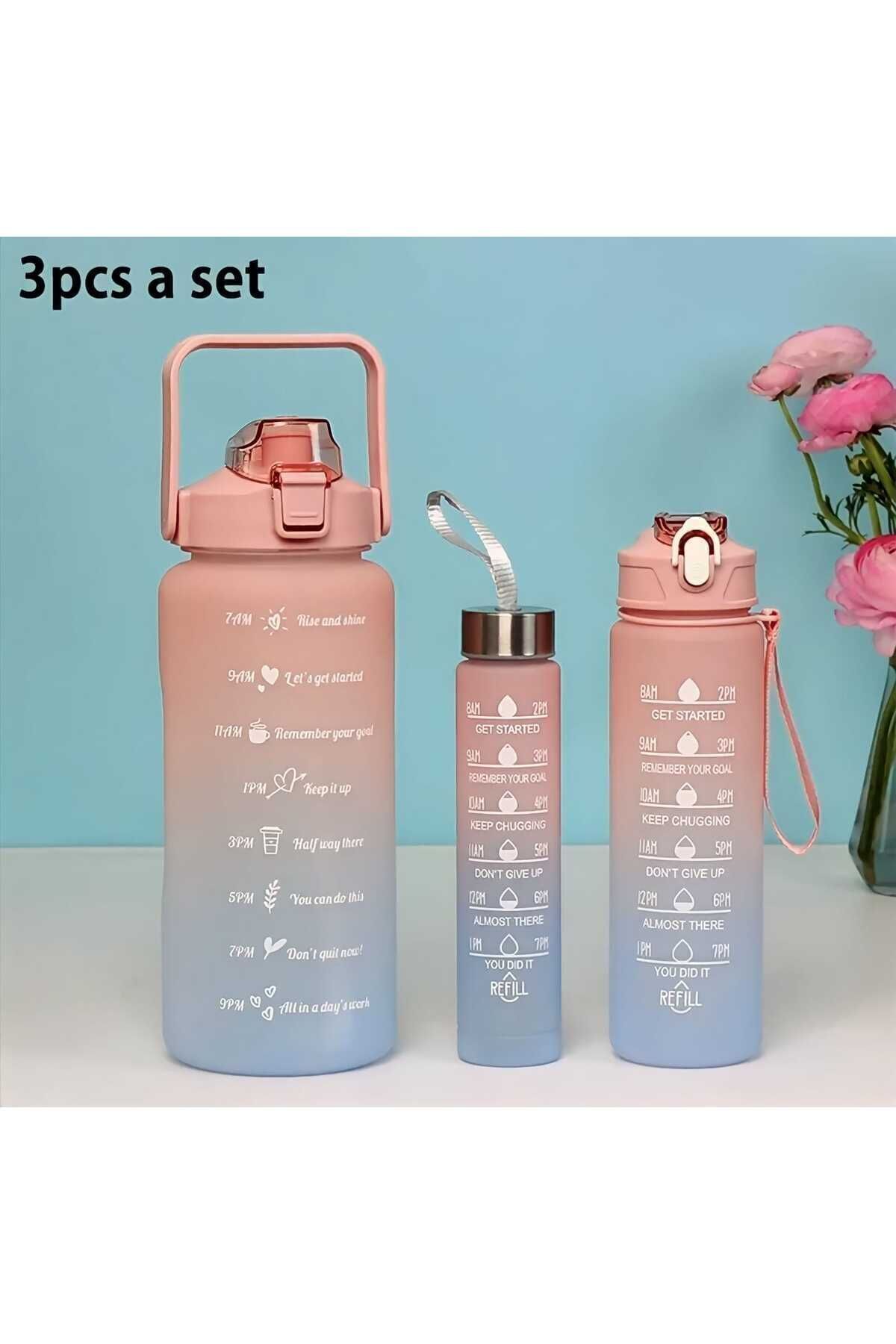 DMR-Water Bottle Motivation Set of 3 3