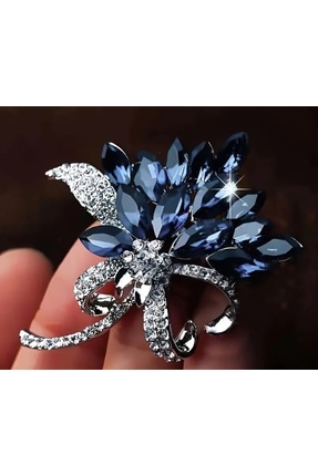 sunshinegroup Retrospektif Taşlı Broş /Yakaiğnesi