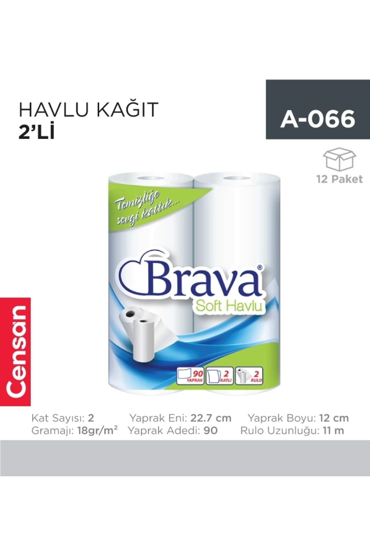 Brava HAVLU KAĞIT 2Lİ BRAVA (3134)