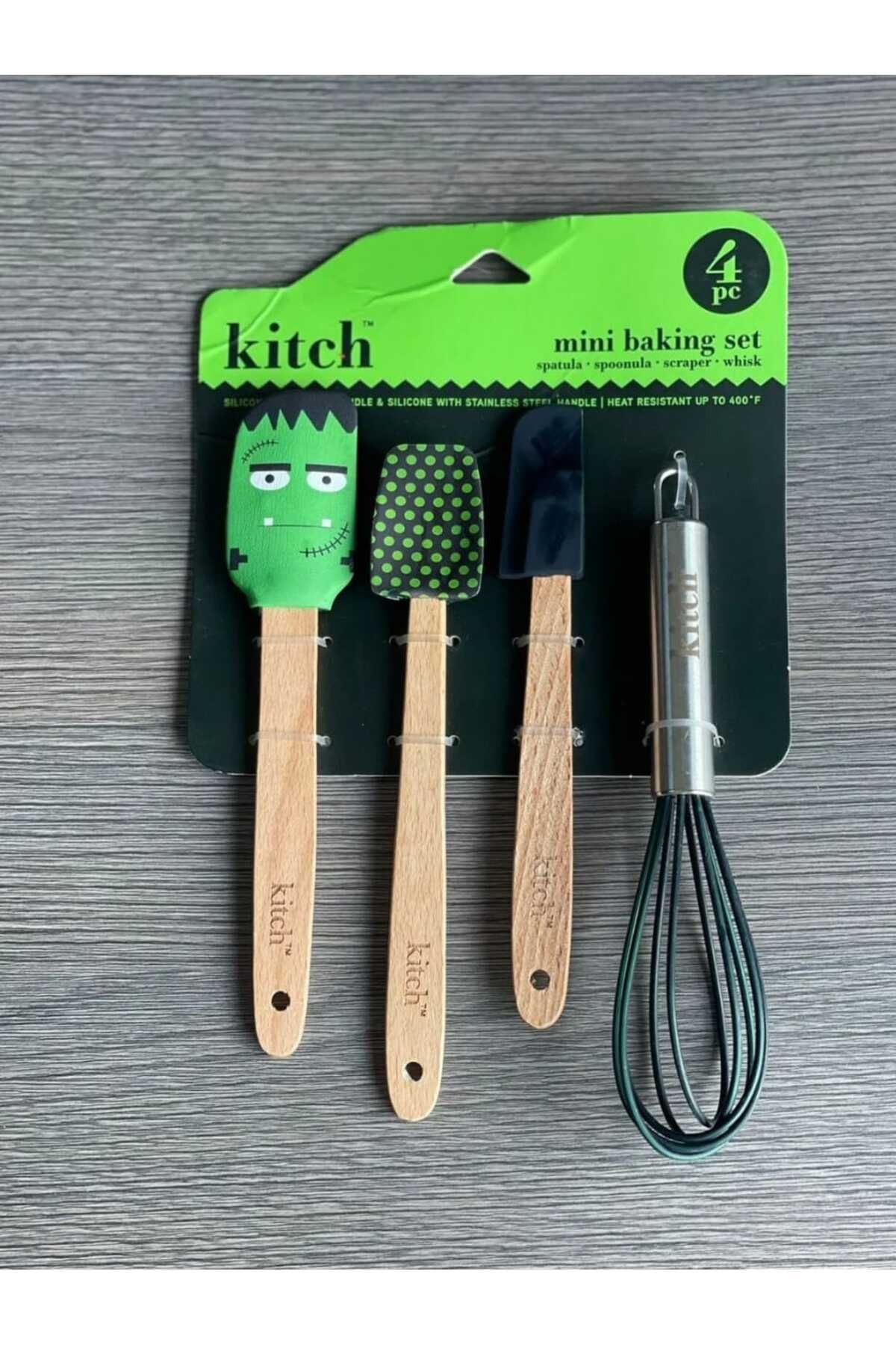 Demirhan Group 4 LÜ SİLİKON KURABİYE KALIPLI SPATULA SET