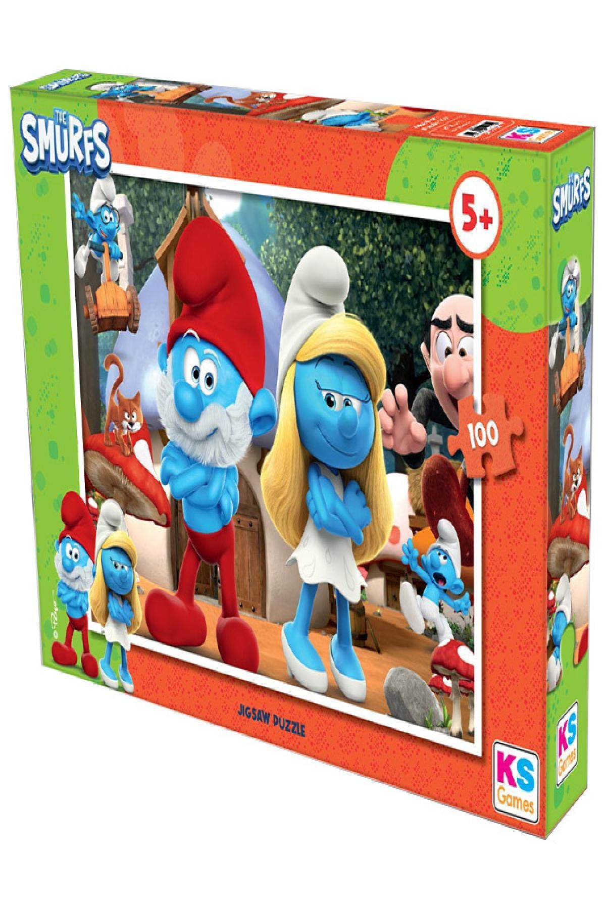 MMB Boutique Ks Games Puzzle 100 Parça Smurf Smr714