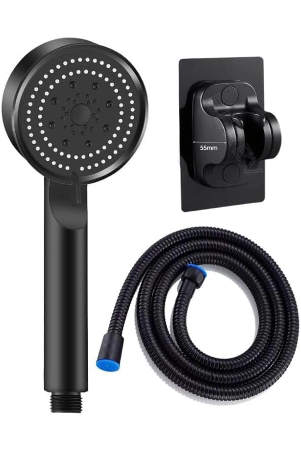 STOREMAX jvnnastore 5 Fonksiyonlu Yüksek Basınçlı Duş Başlığı Yapışkanlı Mafsal Hortum Duş Seti,