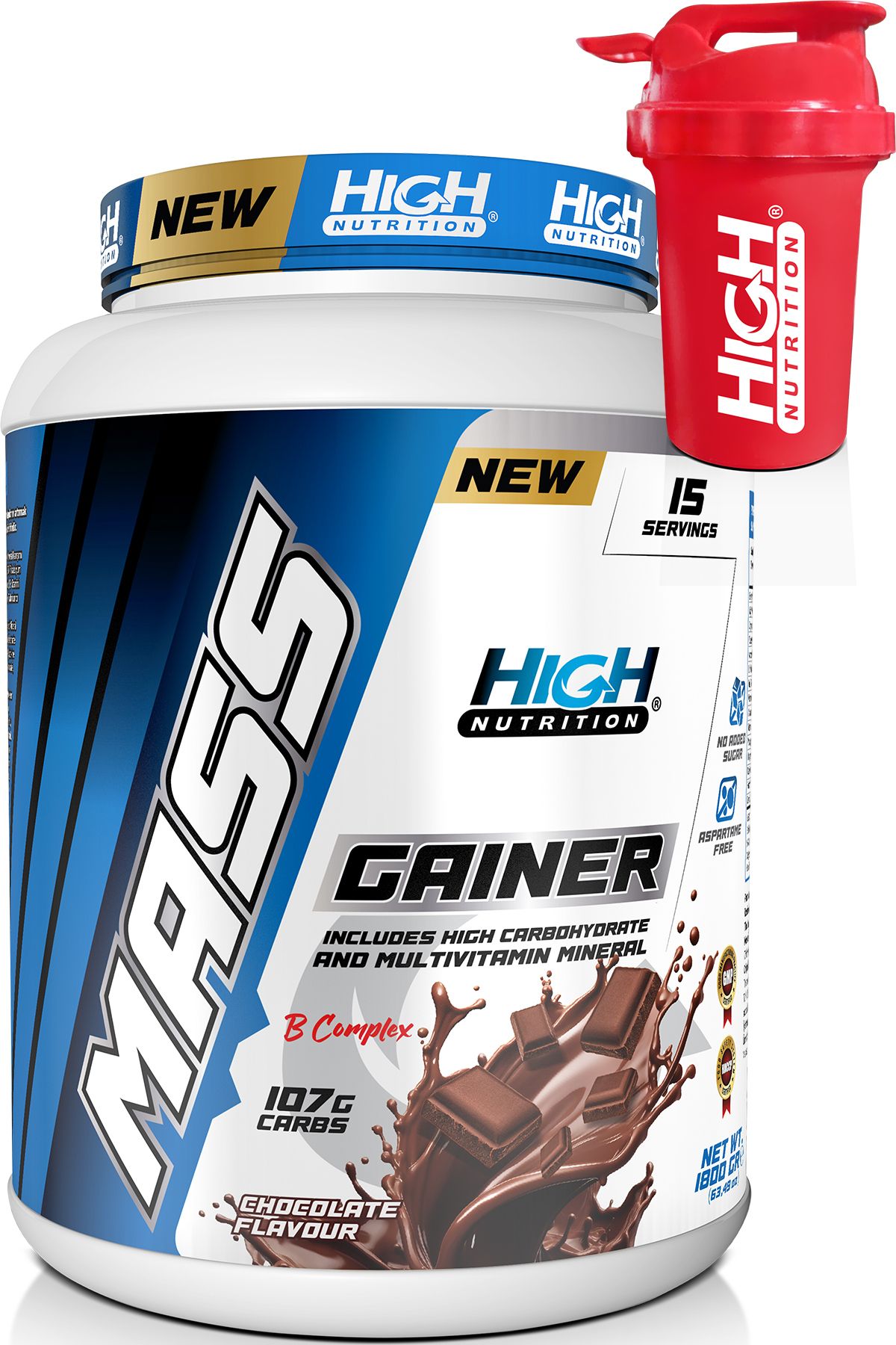Hacim Mass Gainer 1800 Gr Karbonhidrat Tozu 15 Servis Kilo Almaya Yardımcı Kütle Kas ArtırmaÇikolata