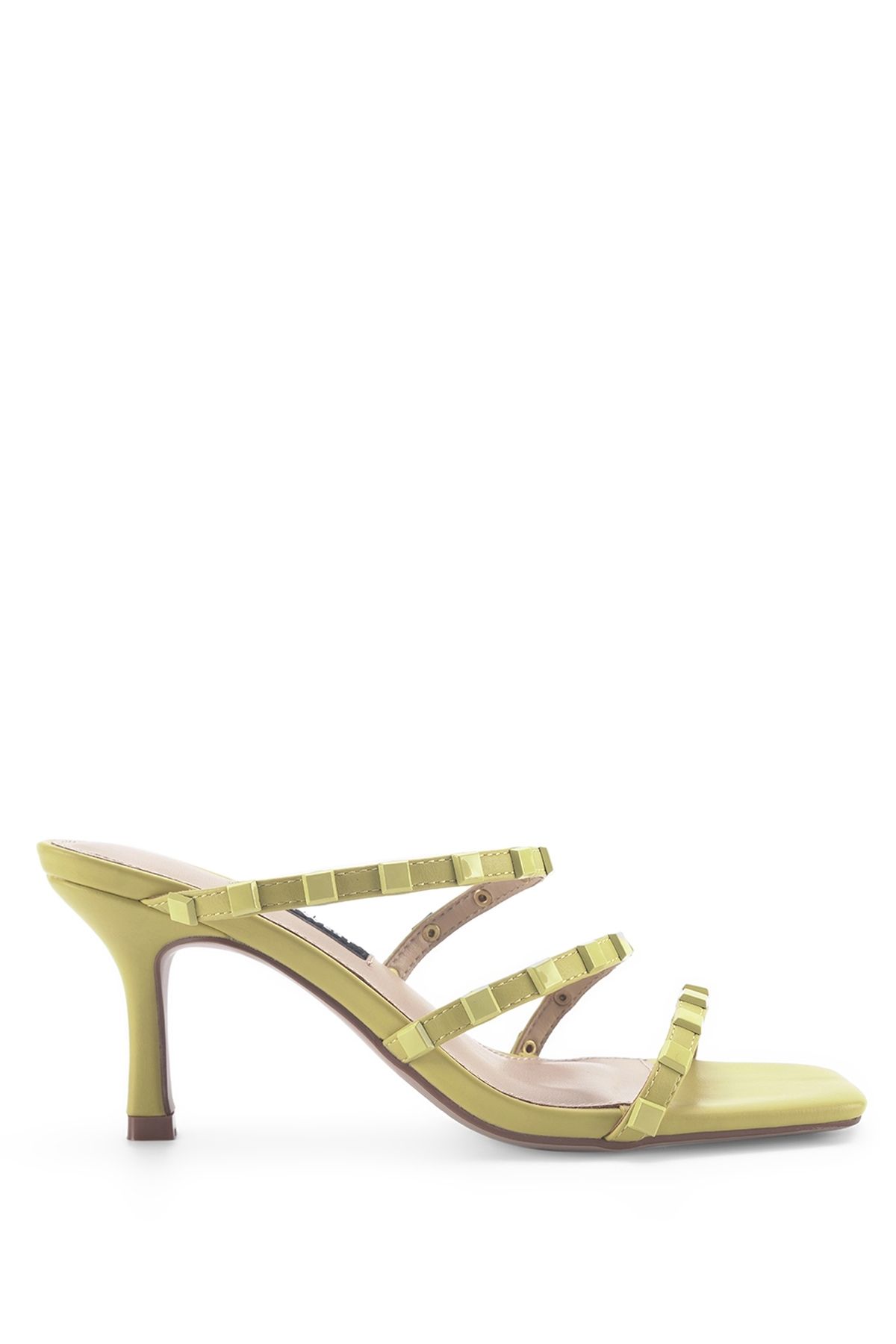 Nine West-VIRA 3FX Gelbe Damen-Hausschuhe mit Absatz 1