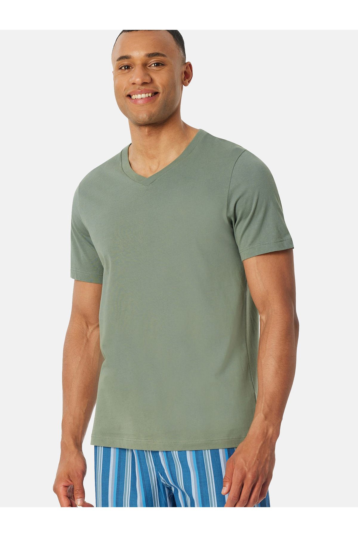 Schiesser-Pyjamaoberteil T-shirt - Mix Relax Schlaf-oberteil Nachthemd Sleepshirt 3
