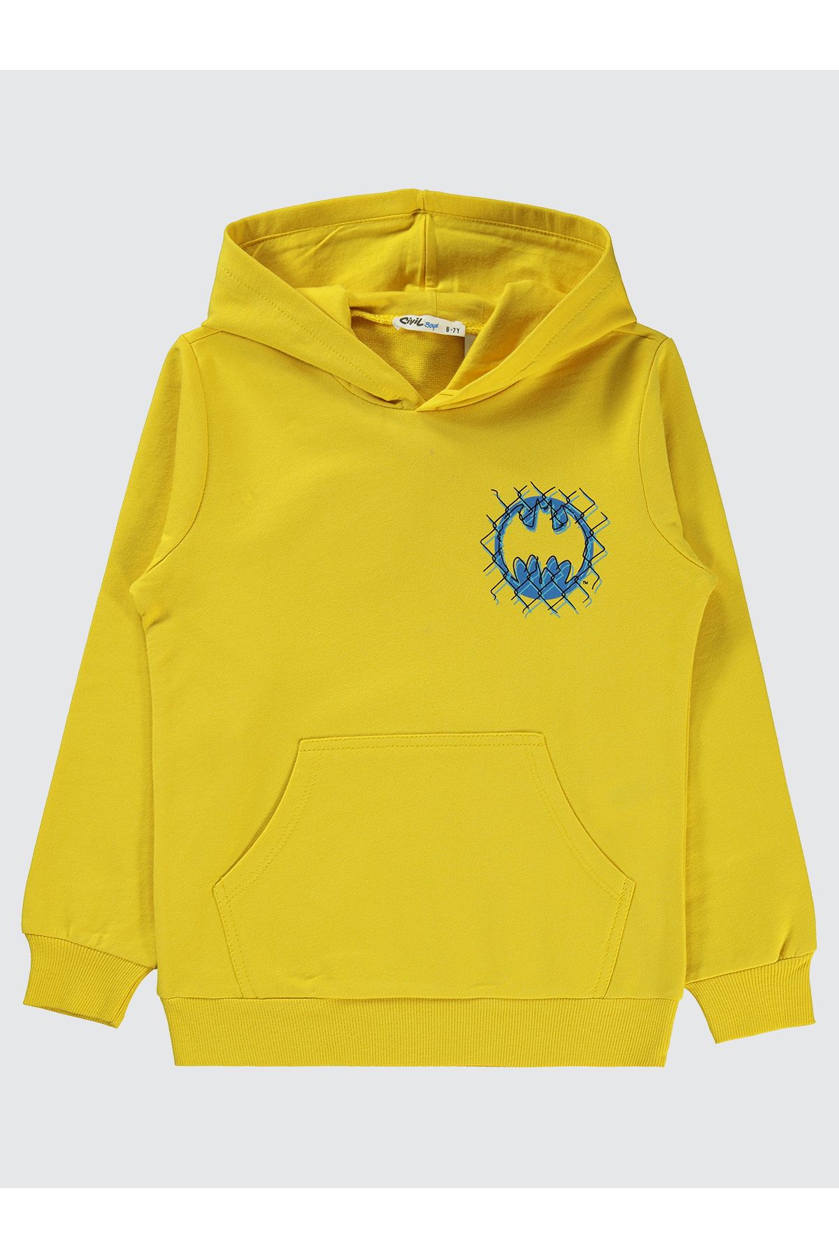 Batman Erkek Çocuk Sweatshirt 6-9 Yaş Sarı