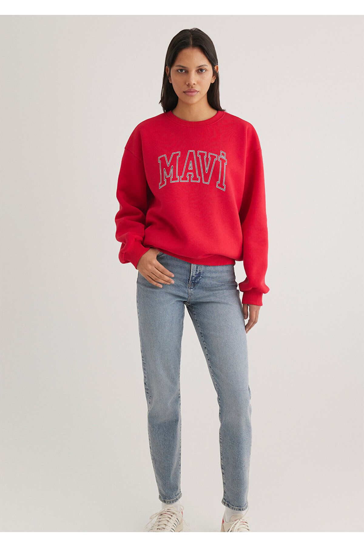 Mavi-Rotes Sweatshirt mit Logo-Print 1611192 -70467 2