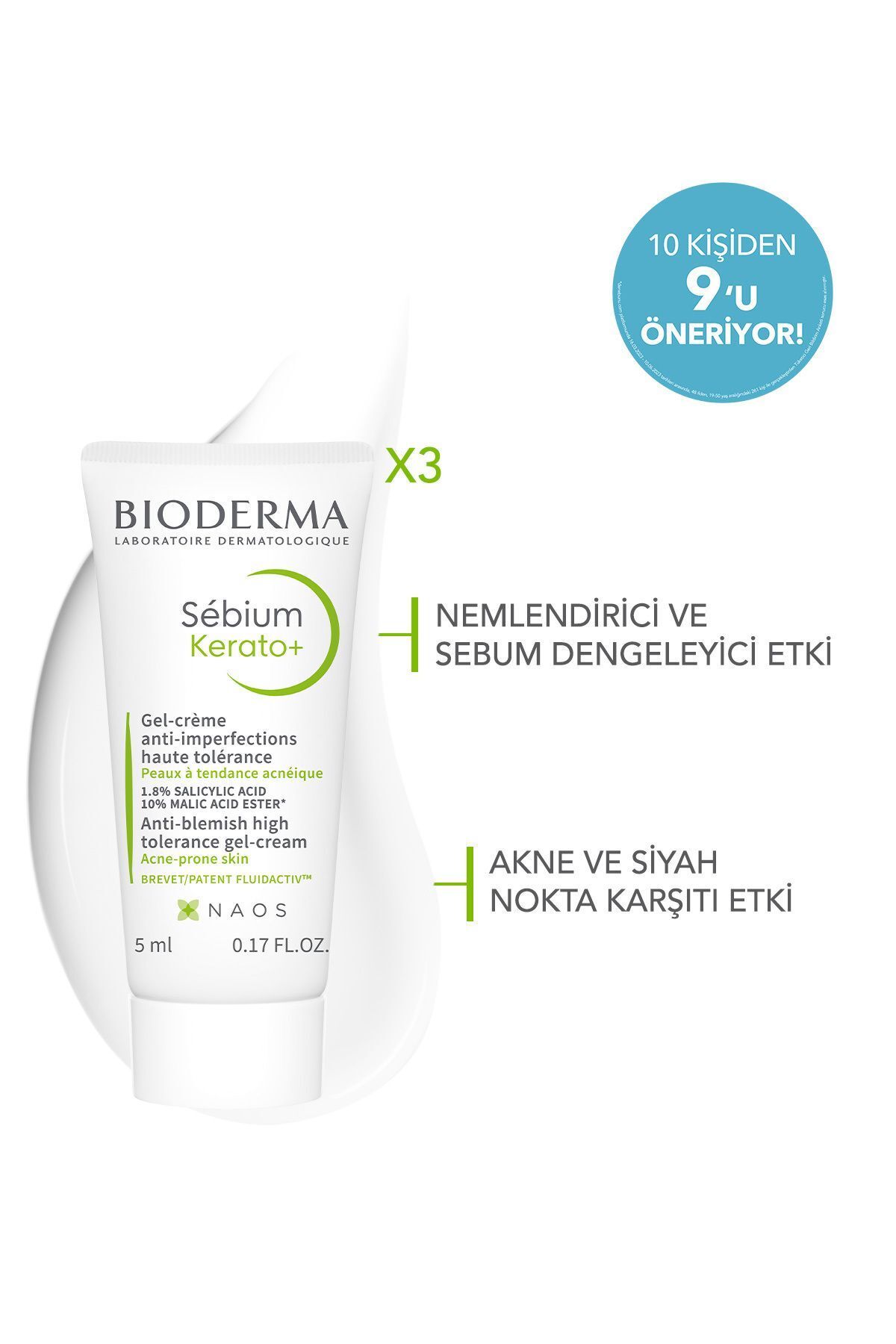 Bioderma Sebium Akne Eğilimli Ciltler Akne ve Siyah Nokta Karşıtı Cilt Bakım Seti-6