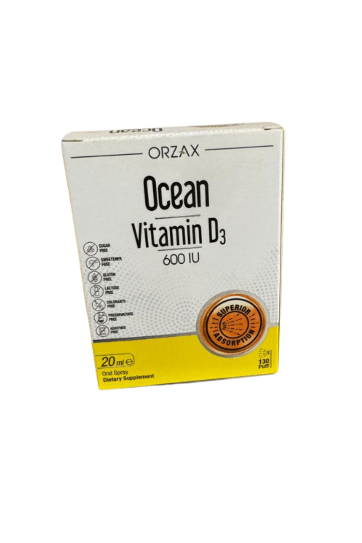 Ocean Orzax OCEAN VITAMIN D3 600IU SPREY 20 ML