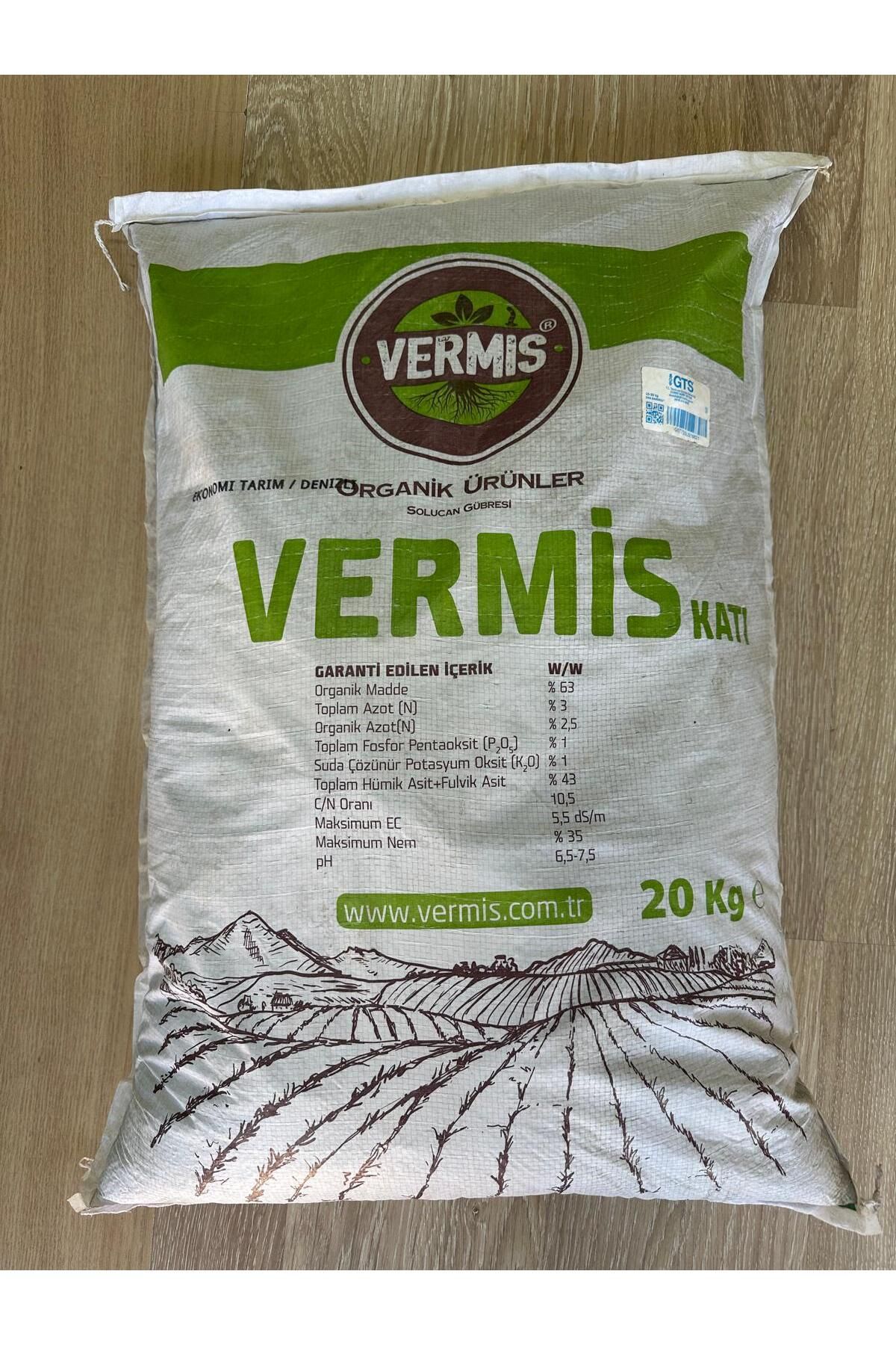 VERMİS KATI ORGANİK SOLUCAN GÜBRESİ 20KG