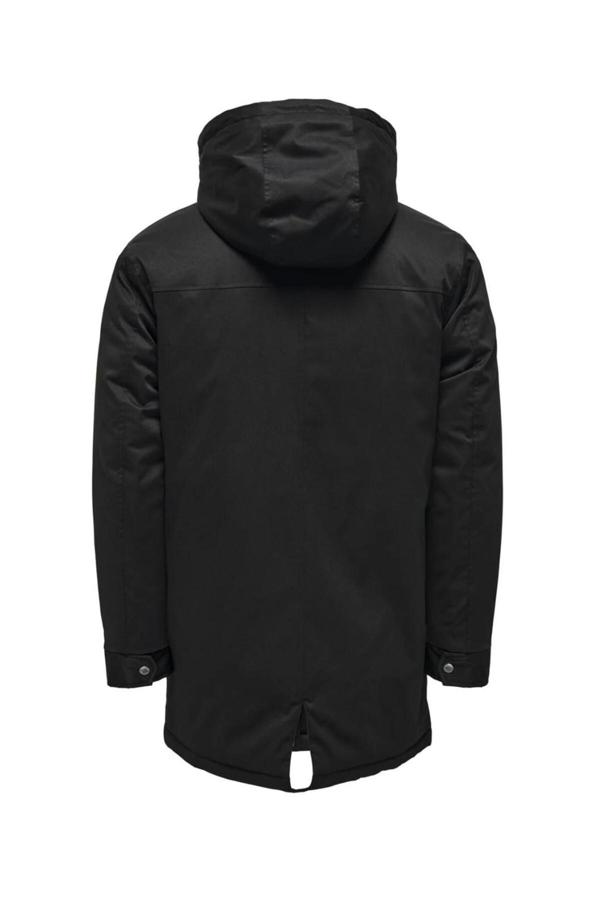 &SONS 22025690 ALEXANDER LIFE PARKA COAT — مشکی 4KEMNBS36454 — تصویر 6 از 6