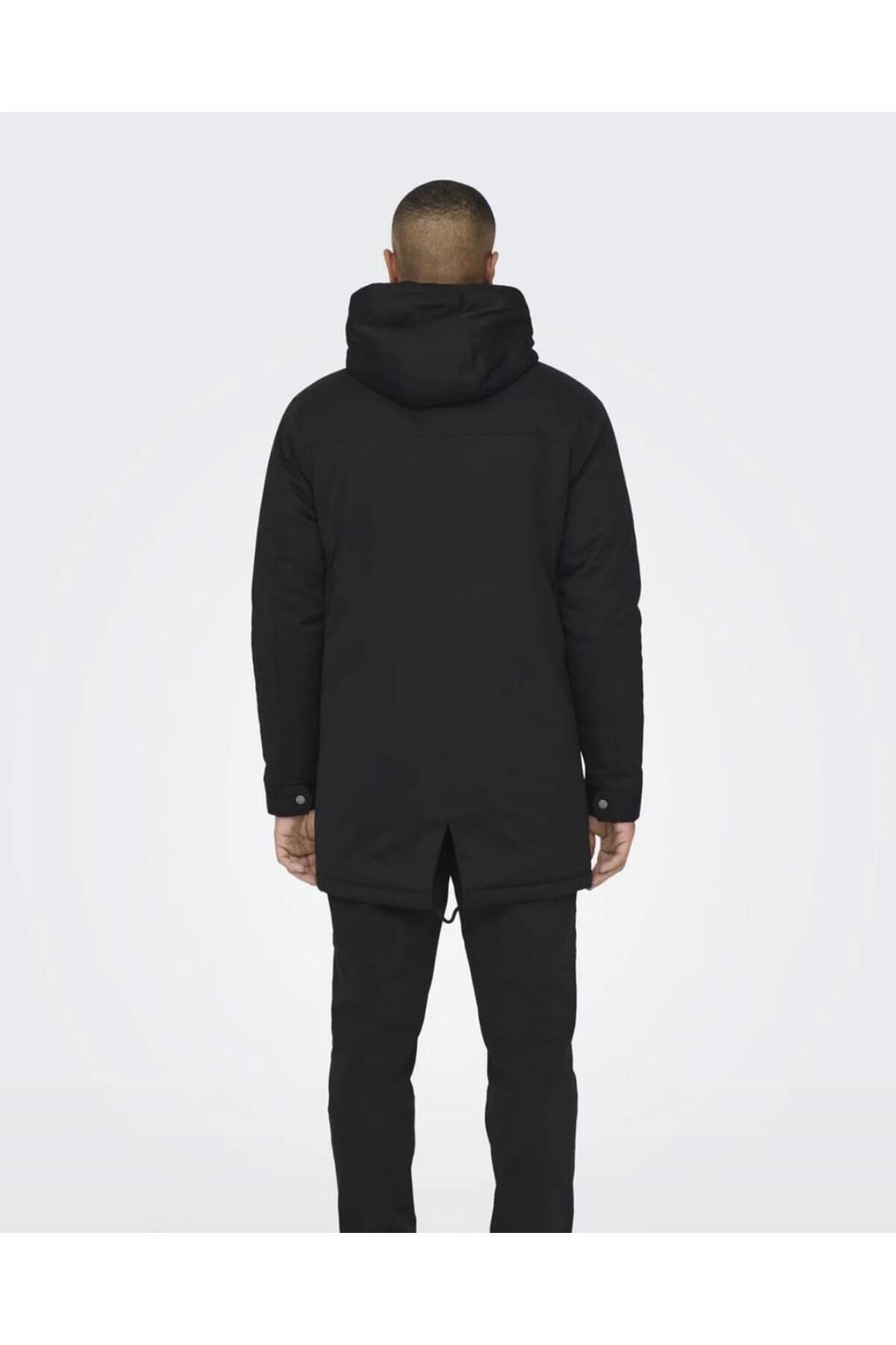 &SONS 22025690 ALEXANDER LIFE PARKA COAT — مشکی 4KEMNBS36454 — تصویر 5 از 6