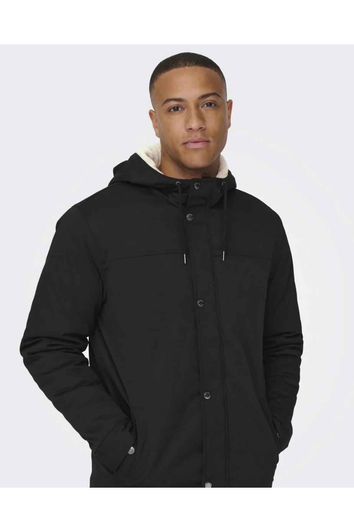 &SONS 22025690 ALEXANDER LIFE PARKA COAT — مشکی 4KEMNBS36454 — تصویر 3 از 6