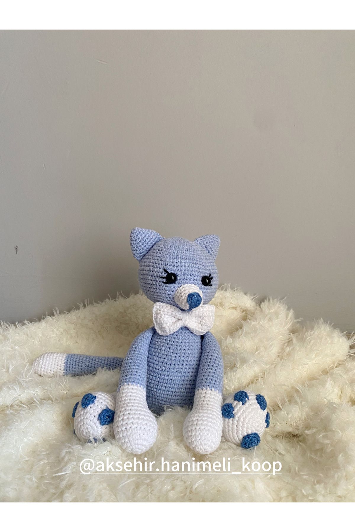 NATURAL BY HANDS Amigurumi Sevimli Kedi  Oyun Arkadaşı