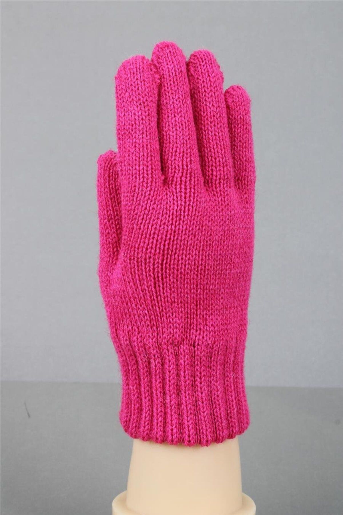 cappello-6-10 Years Fuchsia Colored Children's Knitwear Gloves - 25Marluxeldvn 2