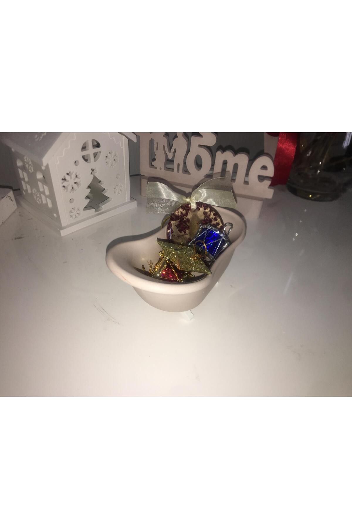 ATLAS SİLİKON PASTA EKİPMANLARI-7X8X5 cm Decorative Ornament - Tub-Shaped, Succulent-Flower Holder, Candle Holder 5
