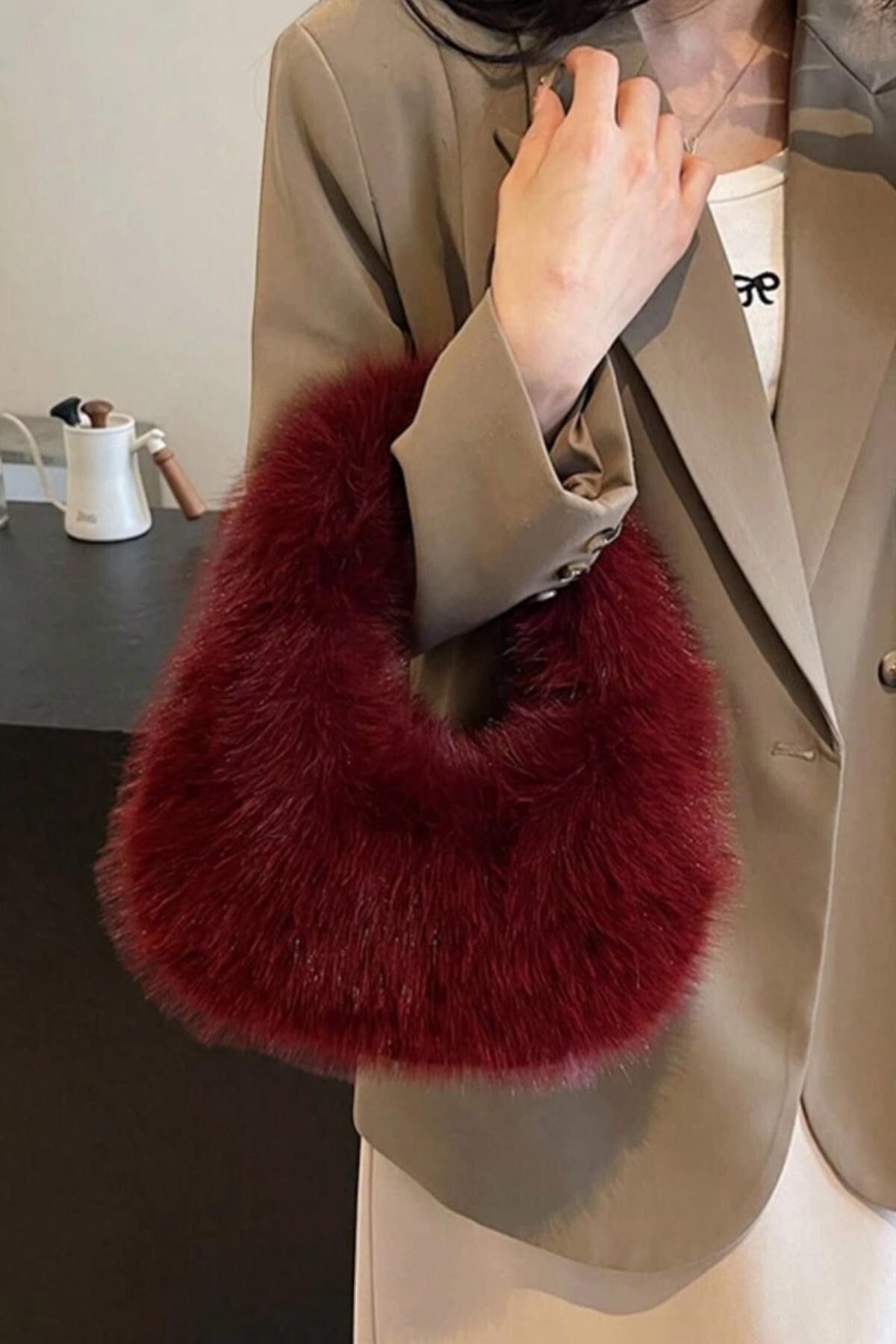 BAHELS-Imported Cherry Vip Fur Plush Bag 2