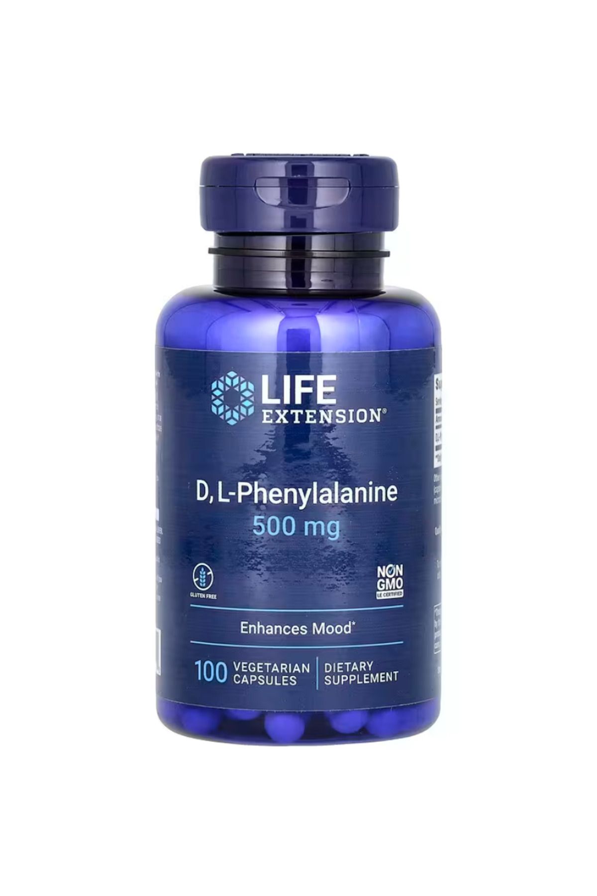 Life Extension , D, L-Phenylalanine, 500 Mg, 100 Vegetarian Capsules vr6