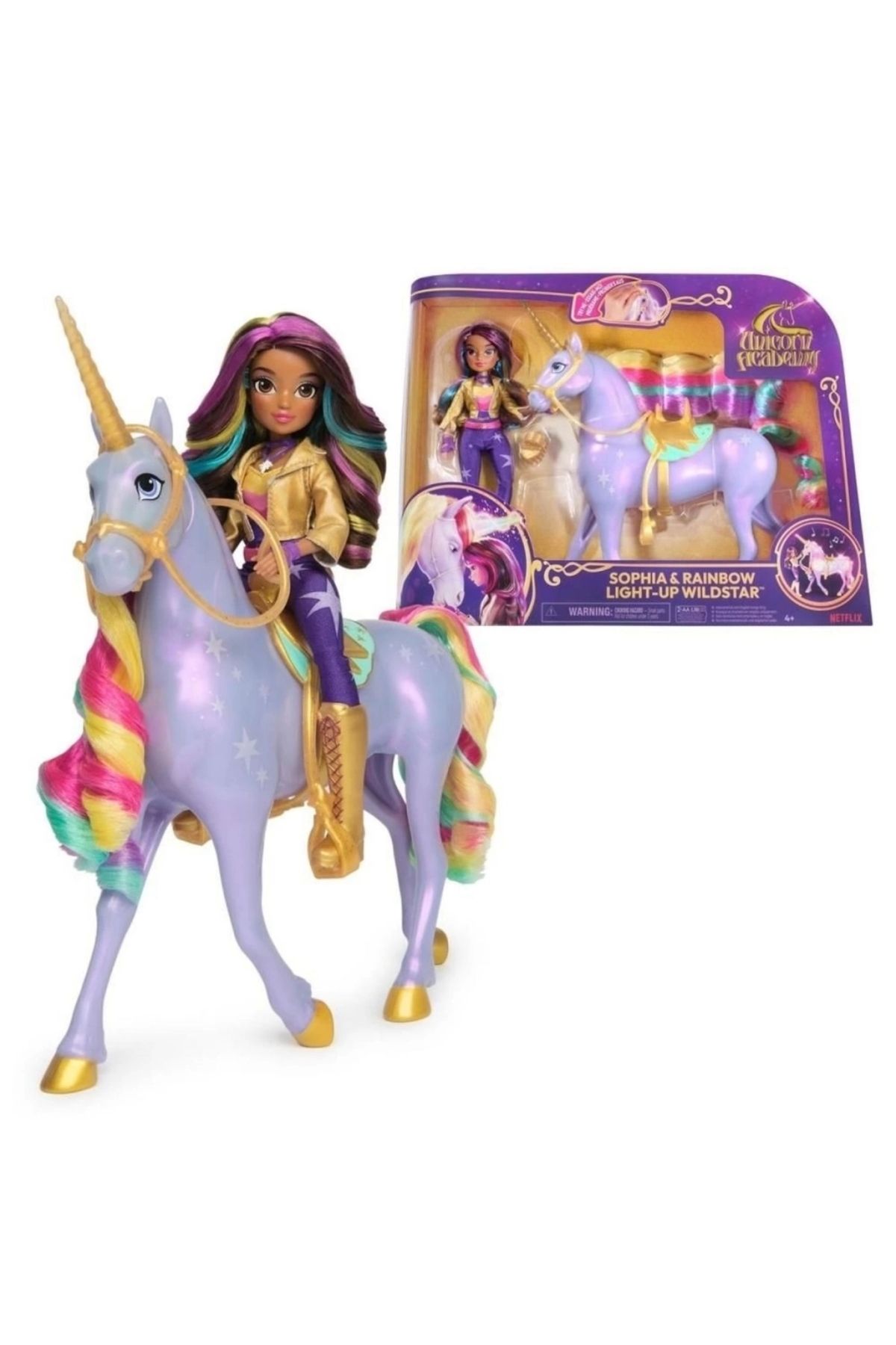 SYNOPE Çocuk Unicorn Akademisi Sophia ve Rainbow Wildstar