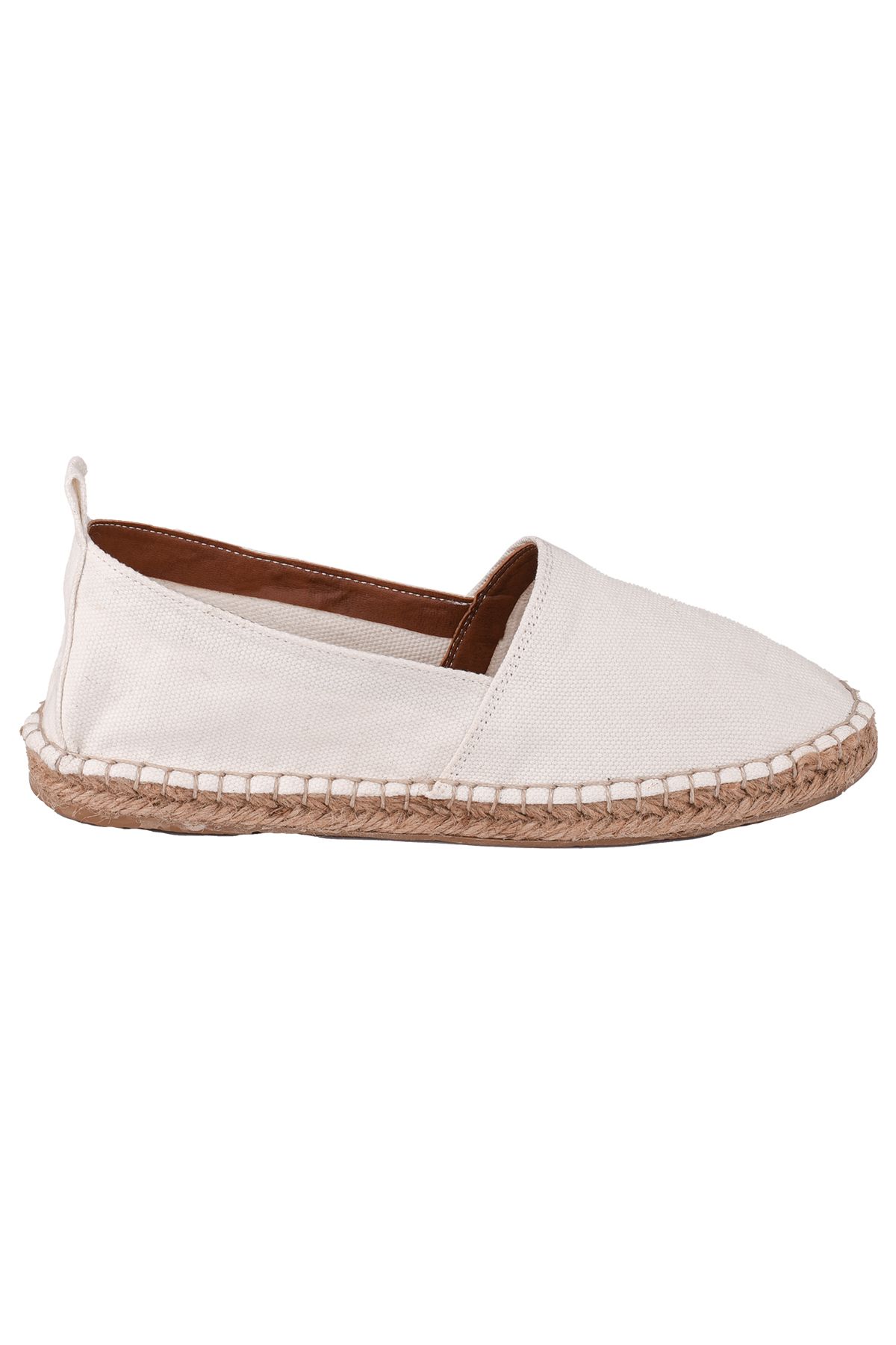 Streetfly-Handmade Straw Sole White Women's Espadrille 5