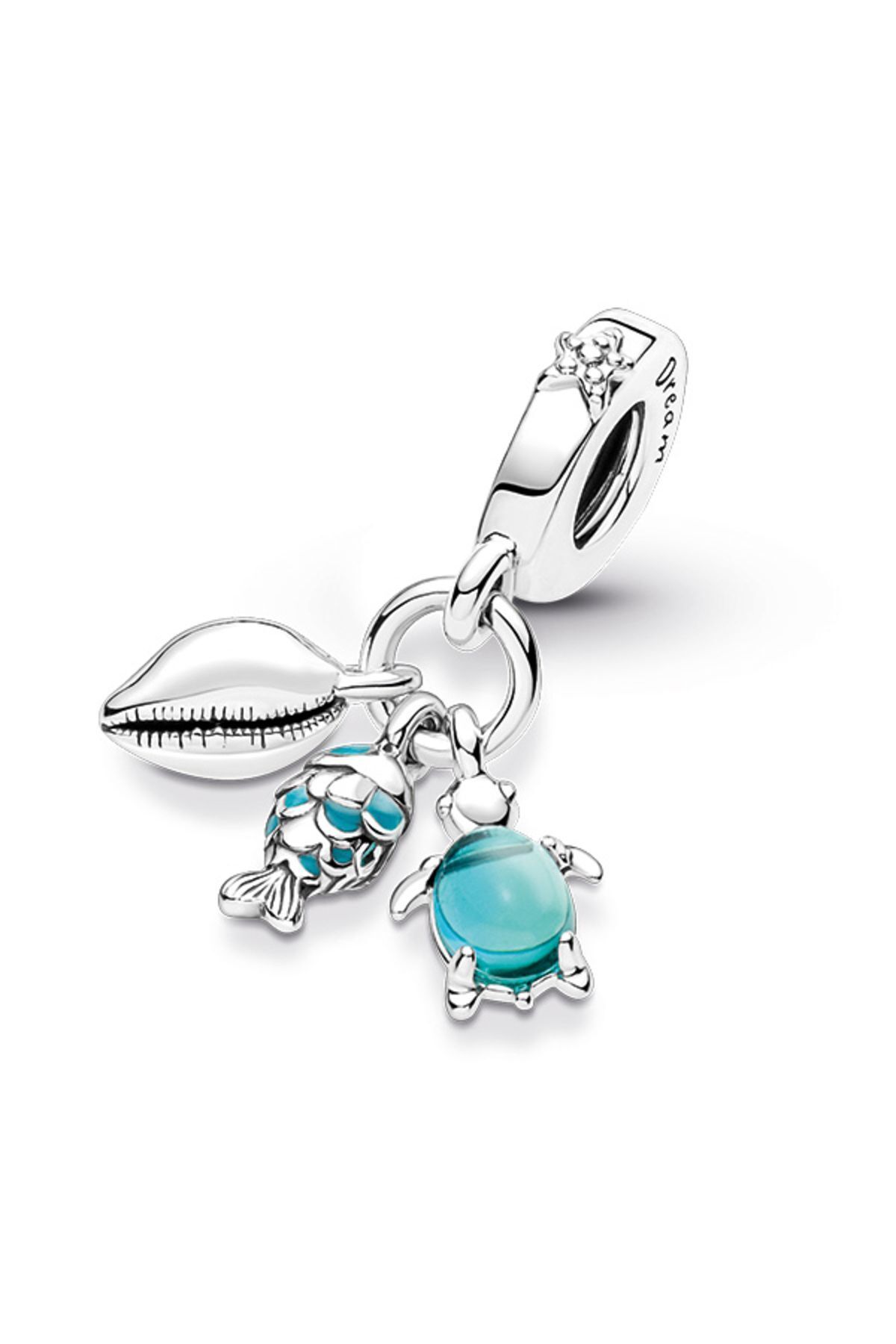 چارم آبی ماهی ، لاک پشت دریایی و پوسته جذابیت سه گانه Pandora