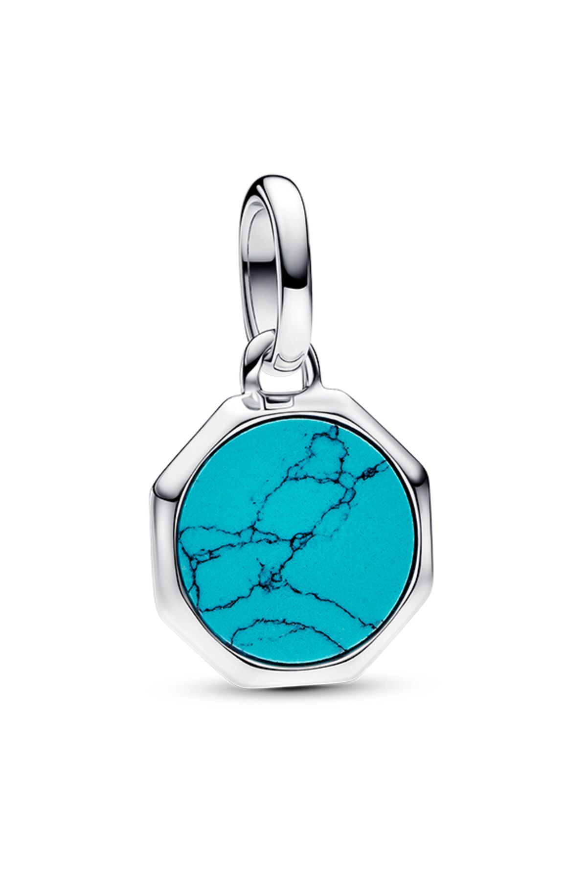 Pandora Yazı İşlenebilir Turkuaz Mini Madalyon Charm - Fiyatı
