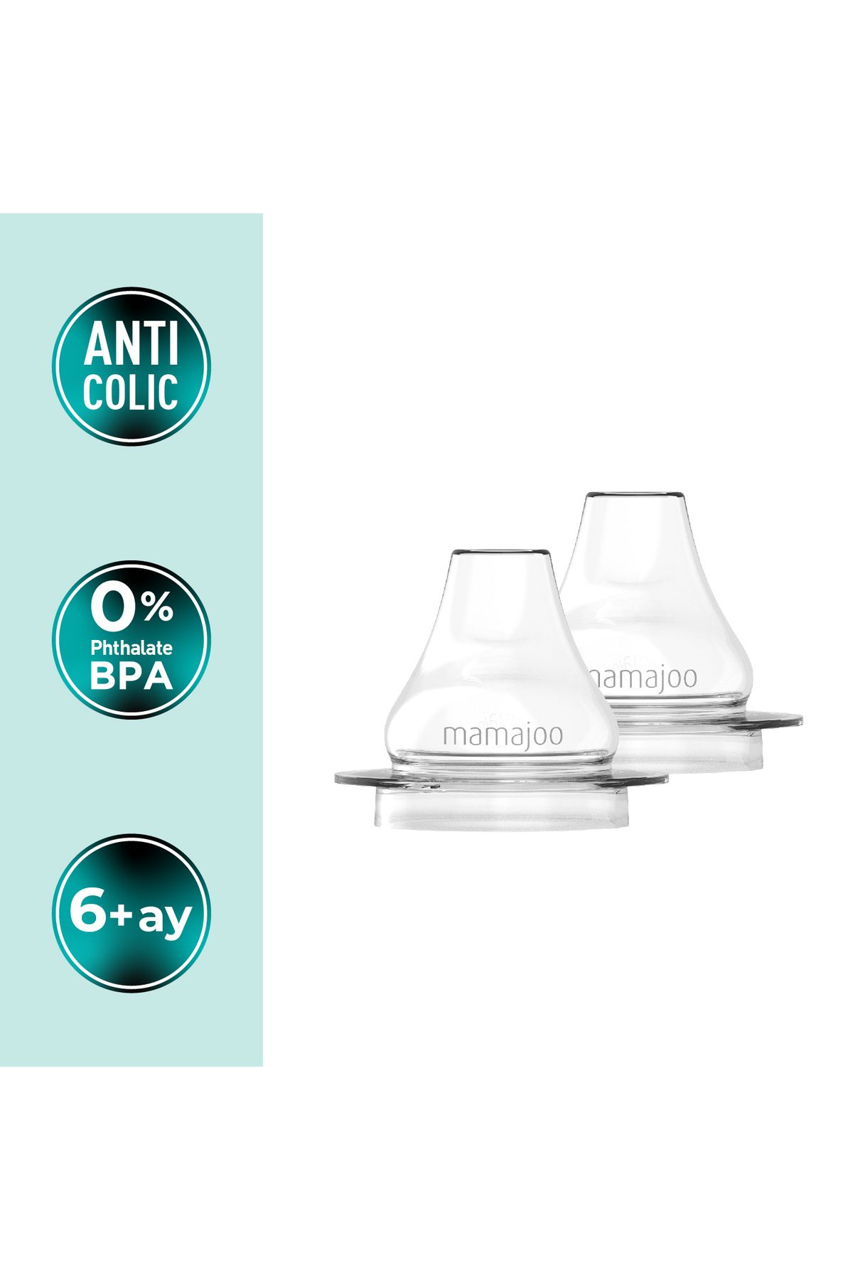 Mamajoo-Non-Spill Soft Spout Set of 2 & Storage Box, Anti-Colic 2